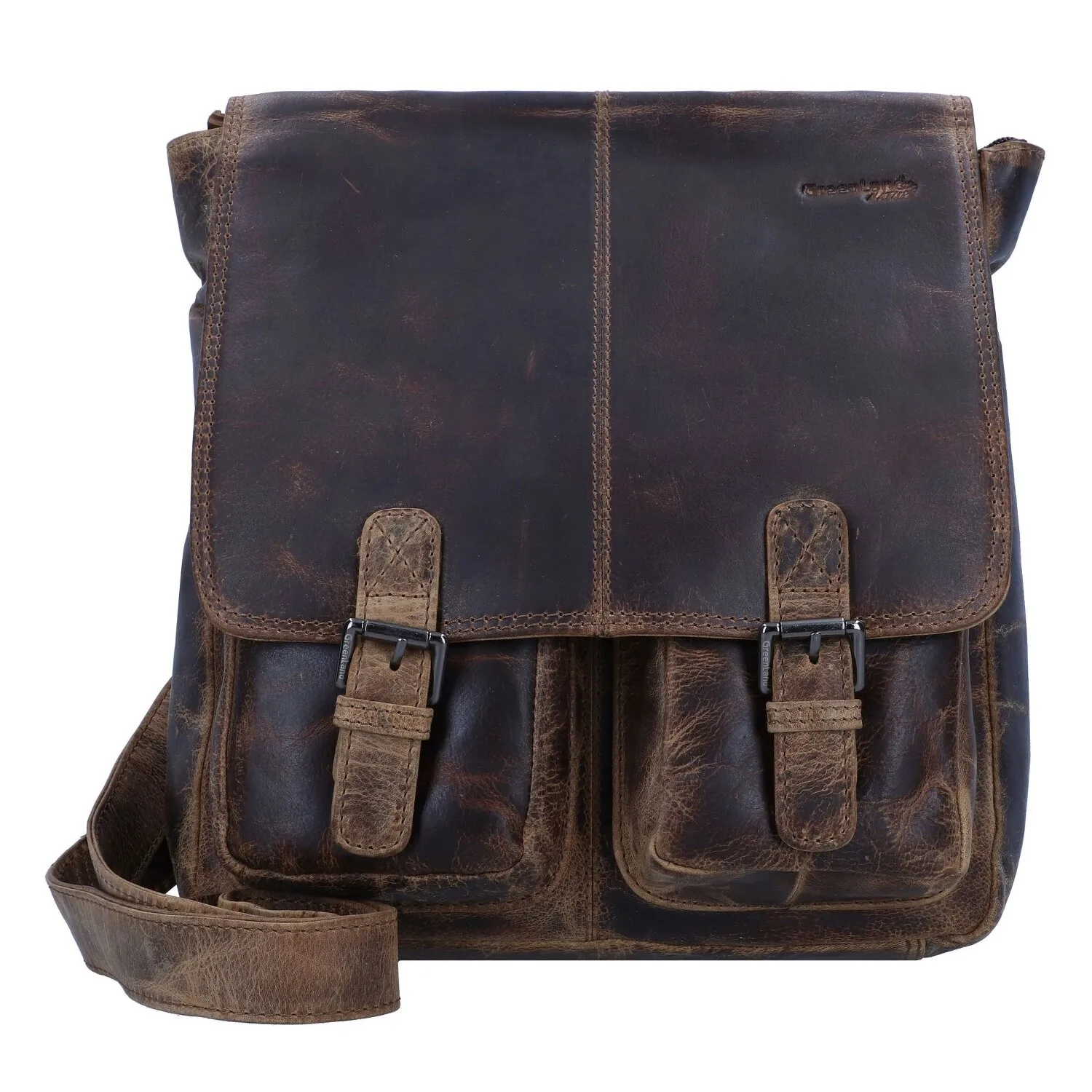Greenland Nature Borsa a tracolla Montana in pelle 27 cm