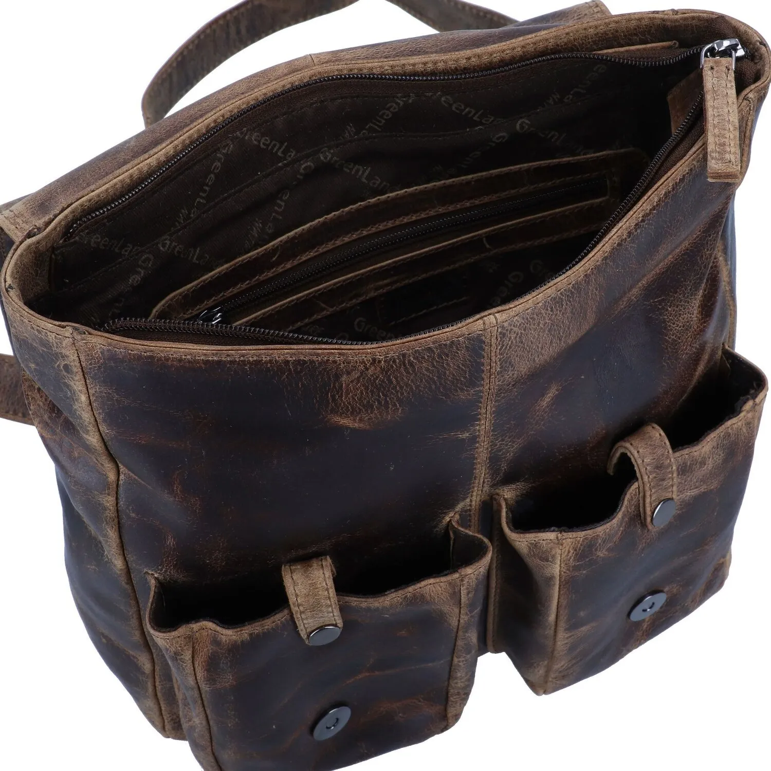 Greenland Nature Borsa a tracolla Montana in pelle 27 cm