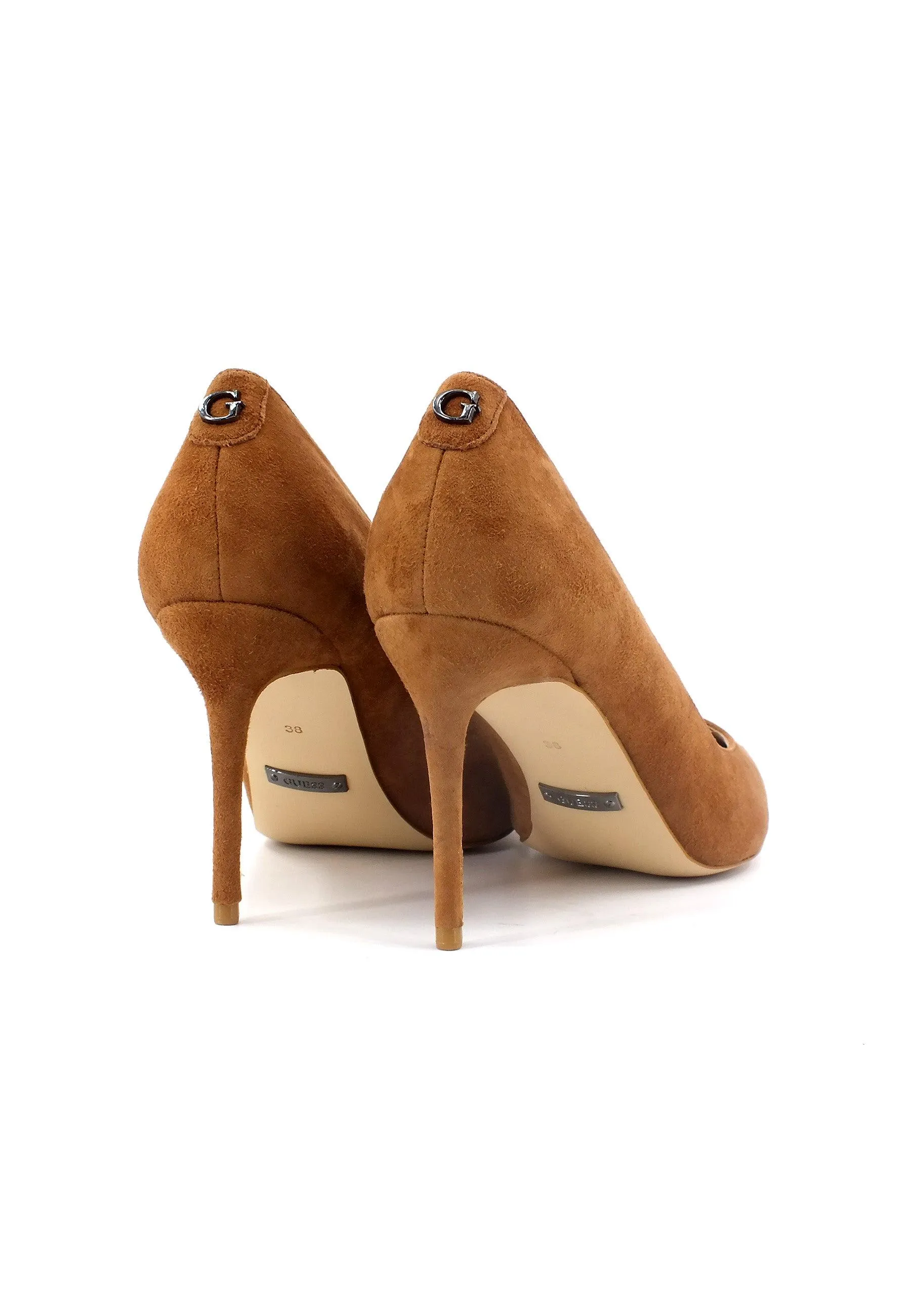 GUESS Décolléte Scamosciato Donna Cognac FL7RICSUE08