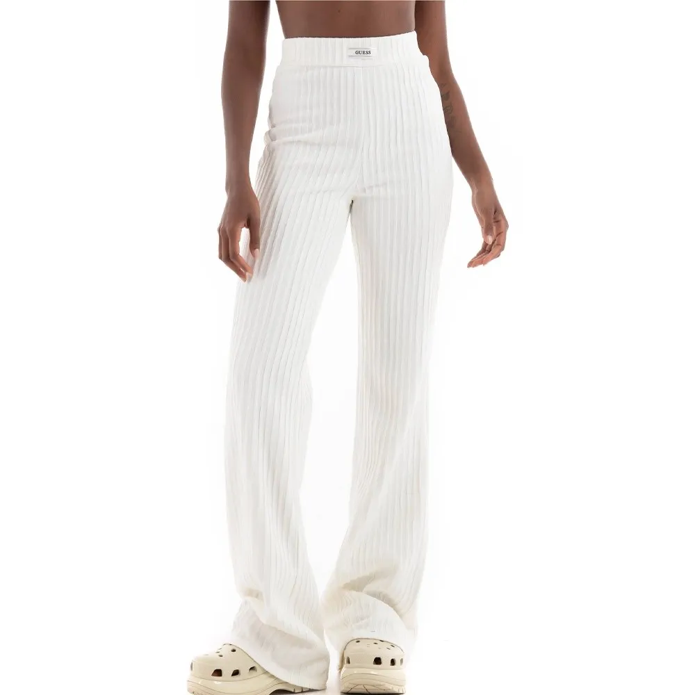 Guess pantaloni Anneka Flare V4RB06 KC2U2 G042 Snow Cap
