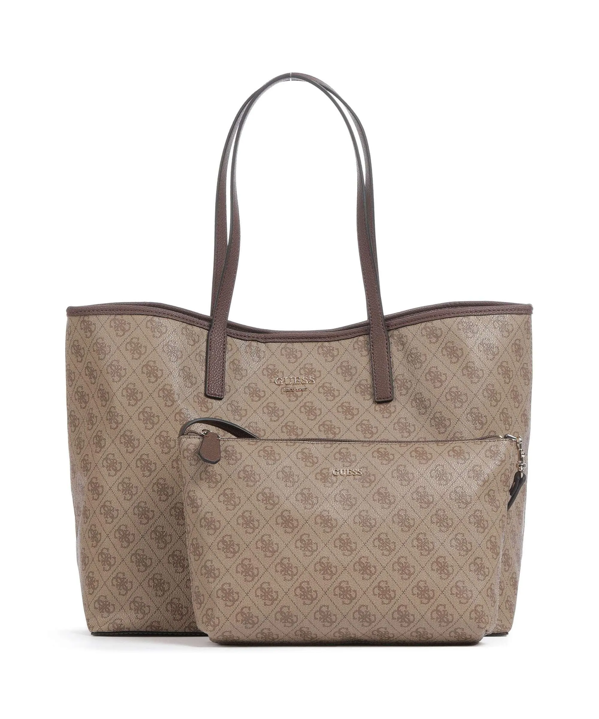  Guess Vikky Borsa shopper pelle sintetica marrone chiaro  