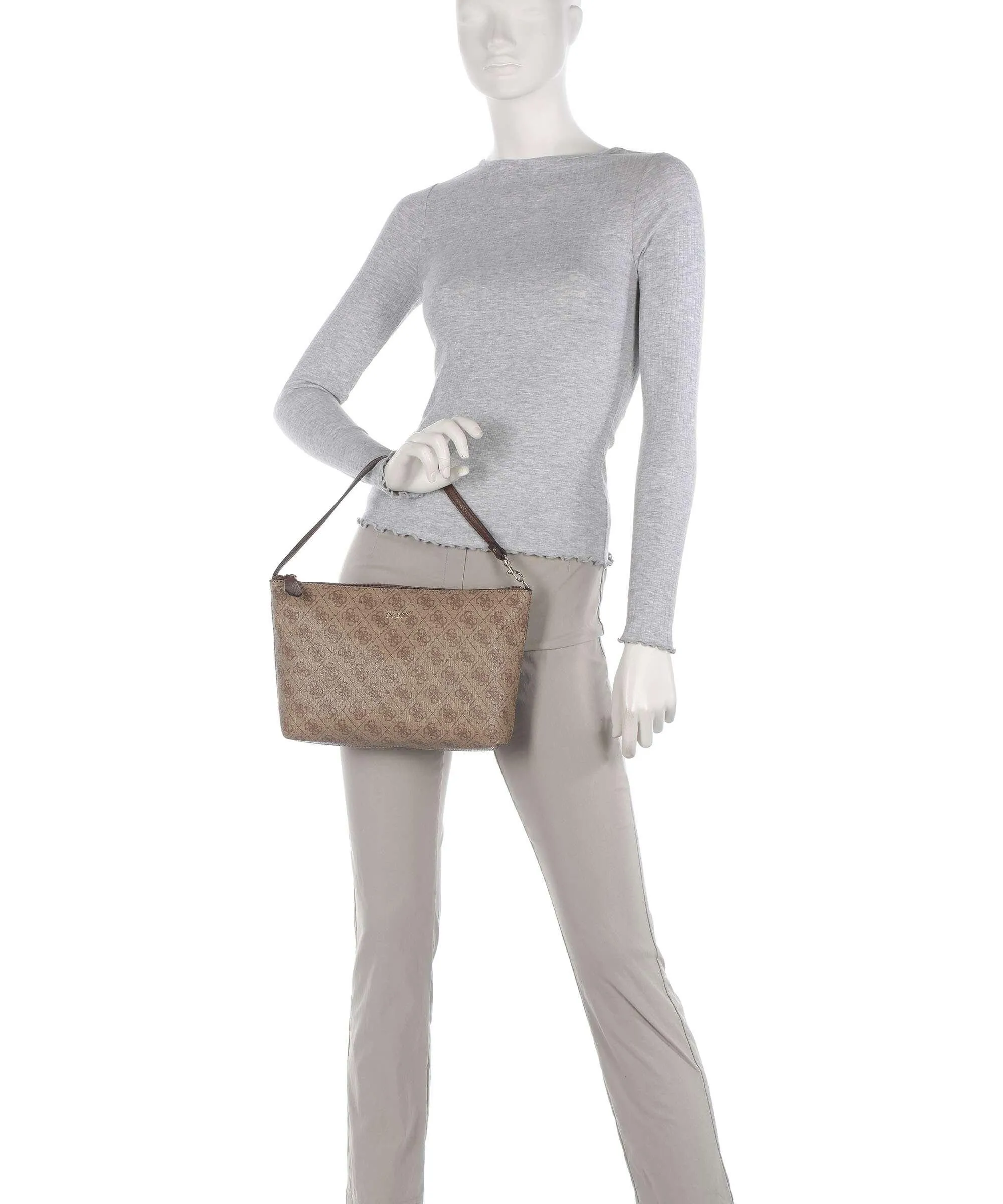  Guess Vikky Borsa shopper pelle sintetica marrone chiaro  