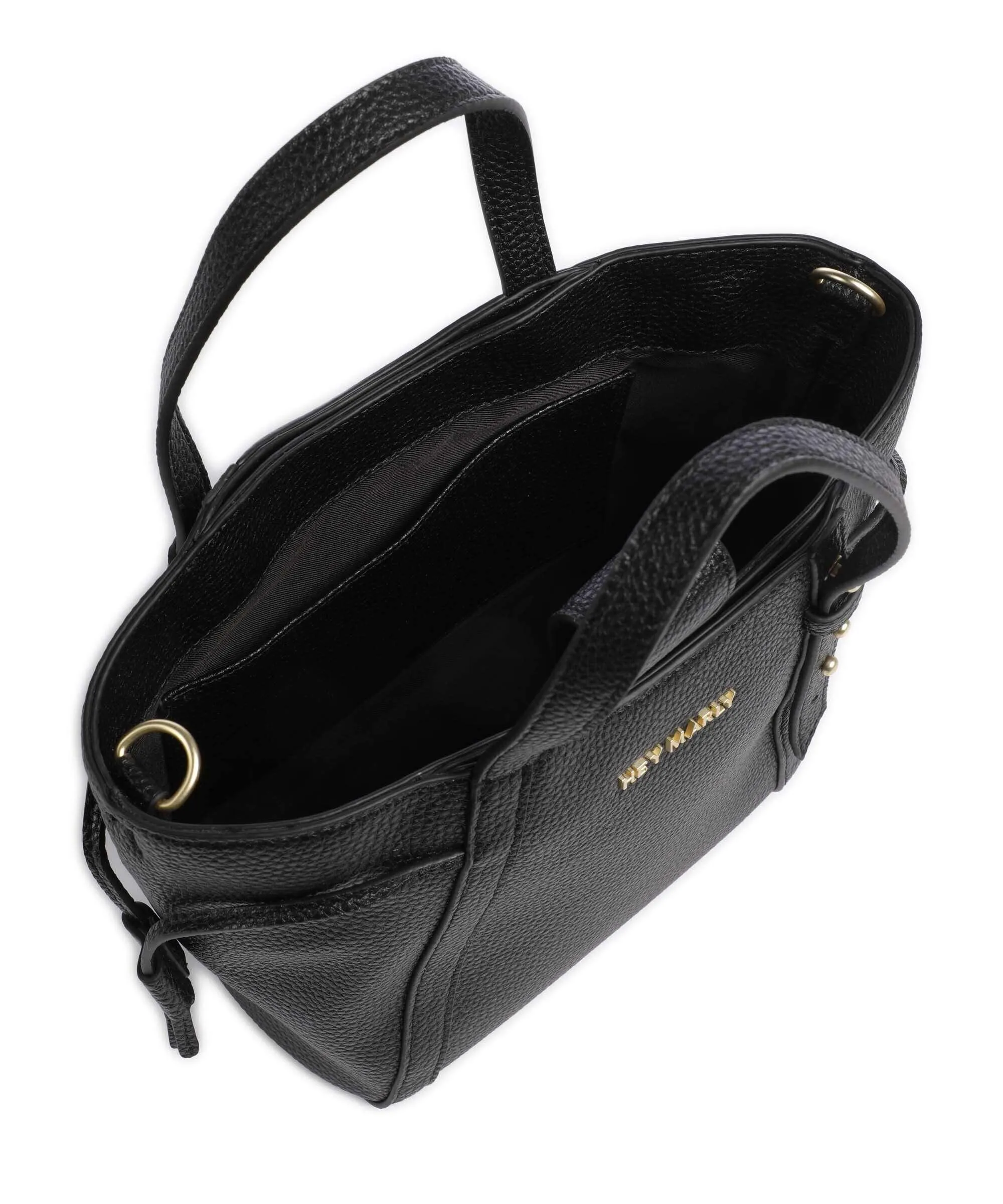 Hey Marly Pretty Wonder S Borsa a mano pelle granulata nero  