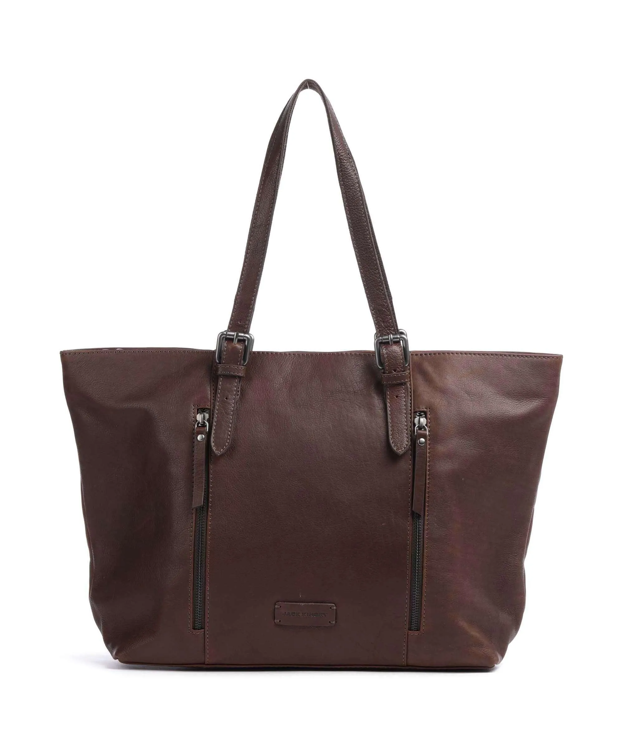  Jack Kinsky Montreal 25N Borsa shopper pelle granulata marrone scuro  