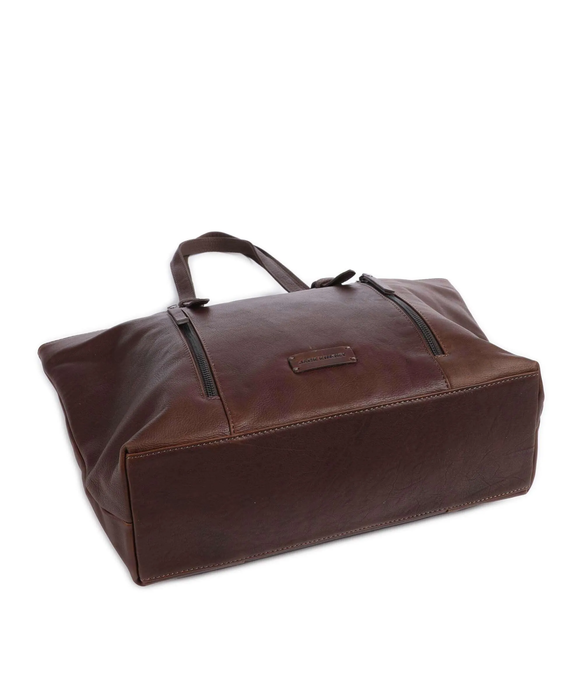  Jack Kinsky Montreal 25N Borsa shopper pelle granulata marrone scuro  