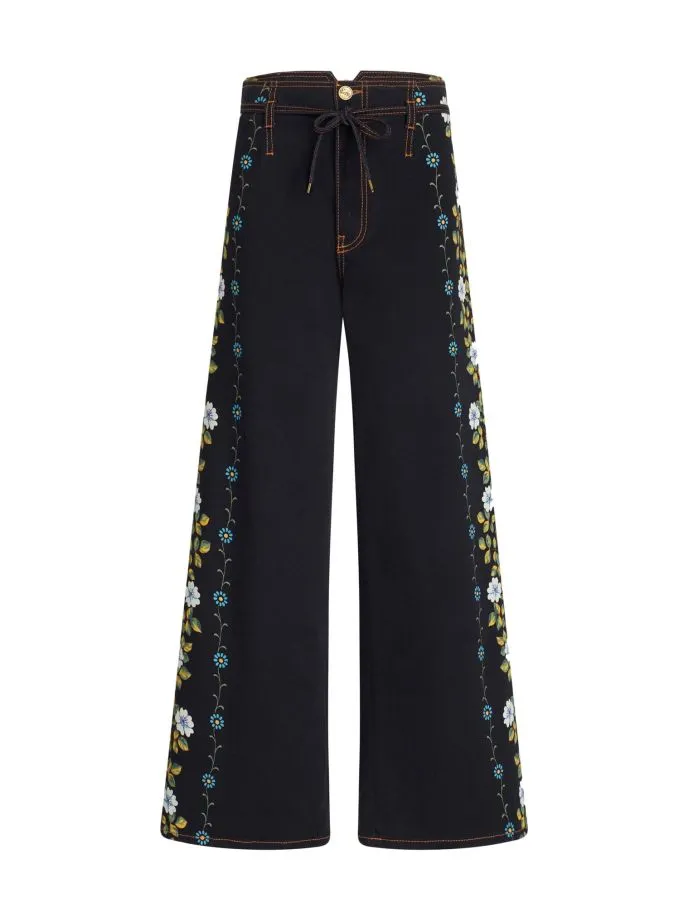 Jeans con stampa