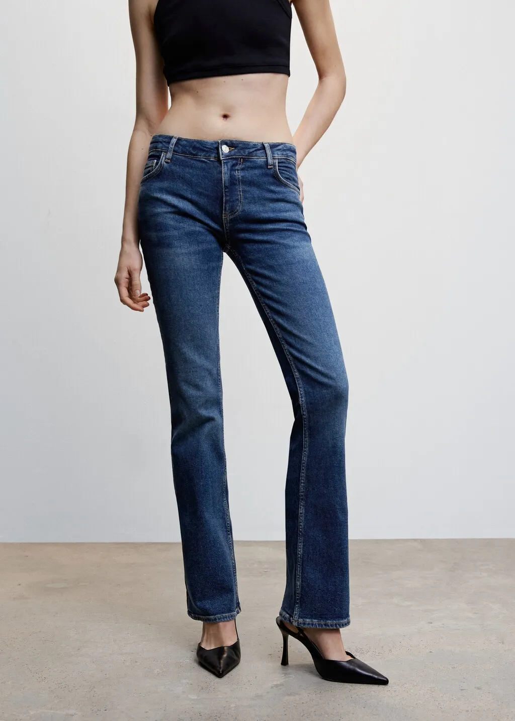 Jeans flare vita bassa