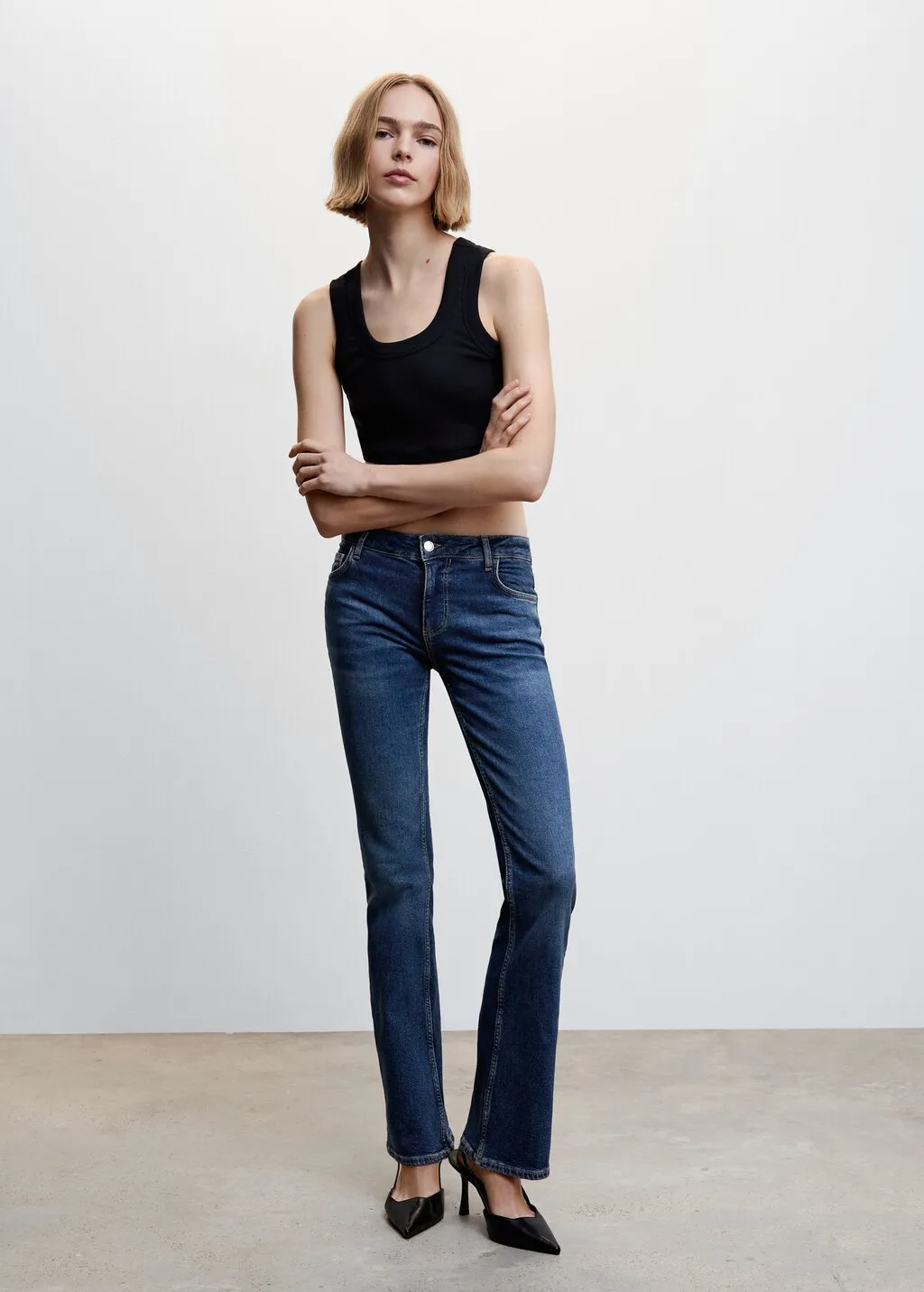 Jeans flare vita bassa
