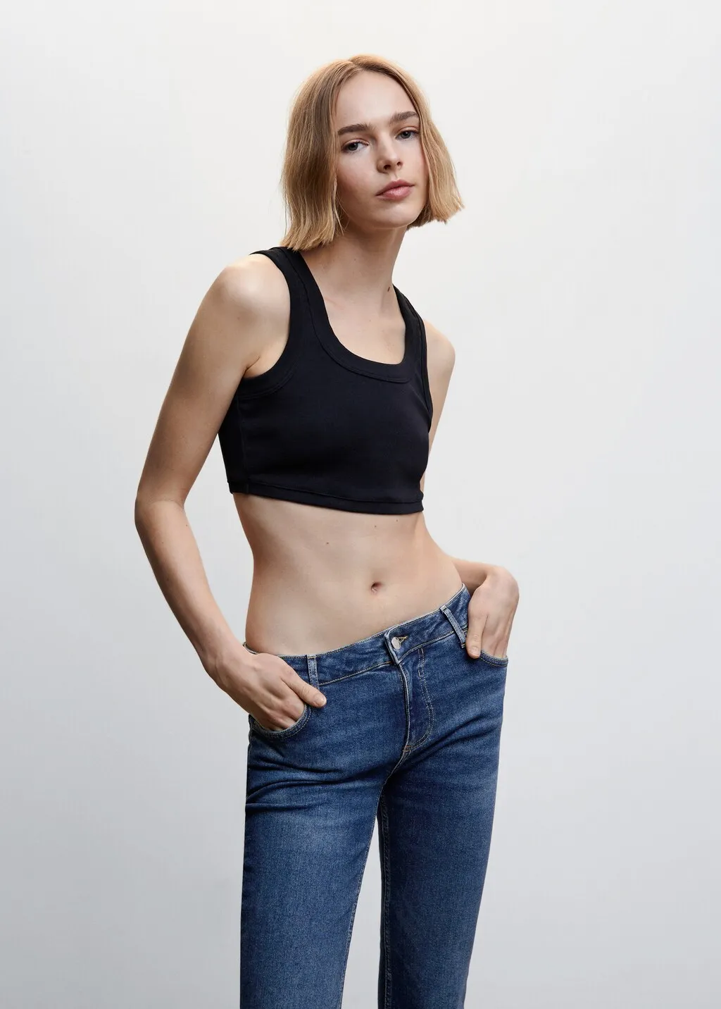 Jeans flare vita bassa