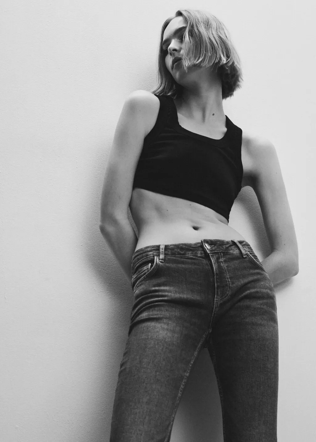 Jeans flare vita bassa