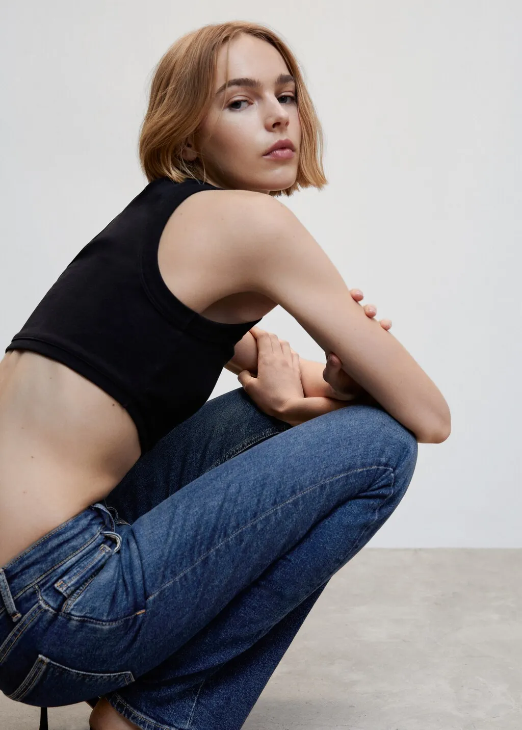 Jeans flare vita bassa
