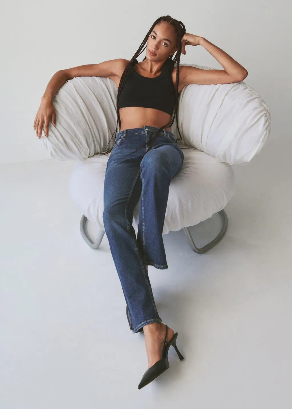 Jeans flare vita bassa
