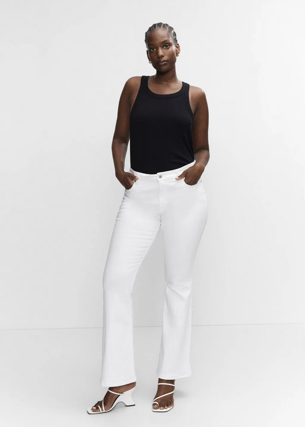 Jeans flare vita media