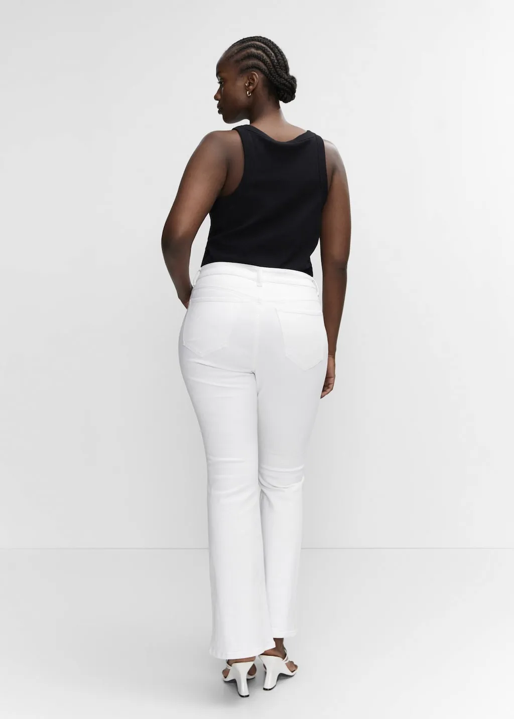 Jeans flare vita media
