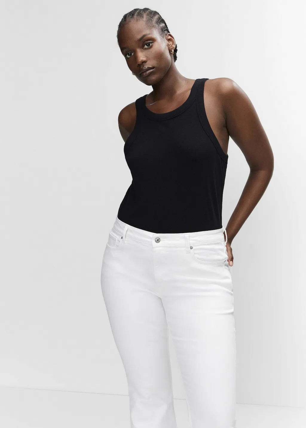 Jeans flare vita media