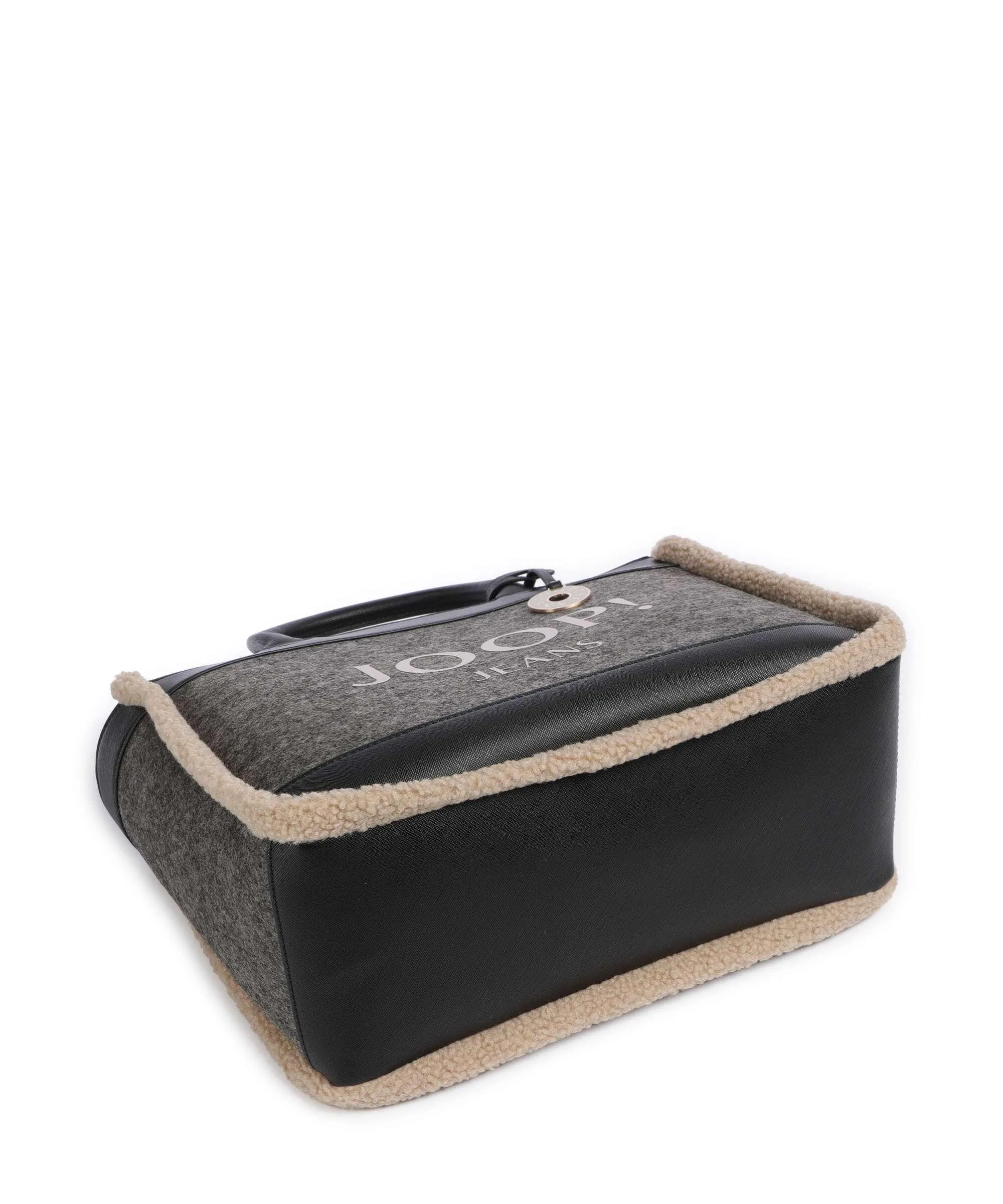  JOOP! Jeans Calduccio Yvette Borsa a mano infeltrimento, pelle sintetica grigio scuro  