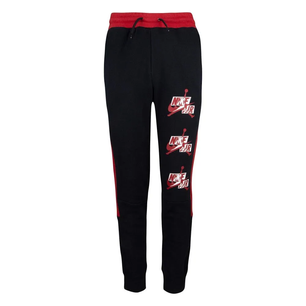 JORDAN Pantalone con polsino bicolore con logo