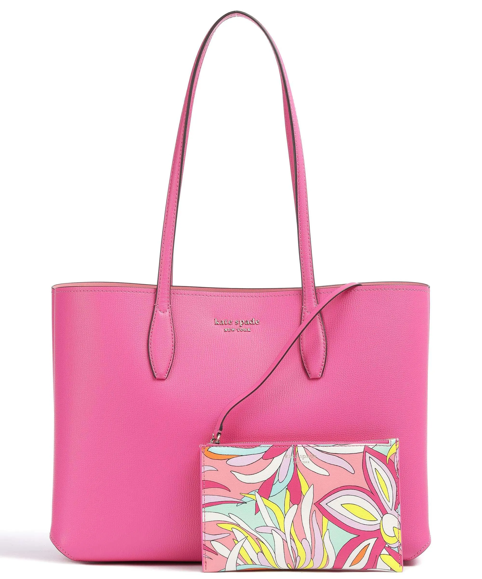  Kate Spade New York All Day Borsa shopper pelle granulata pink  