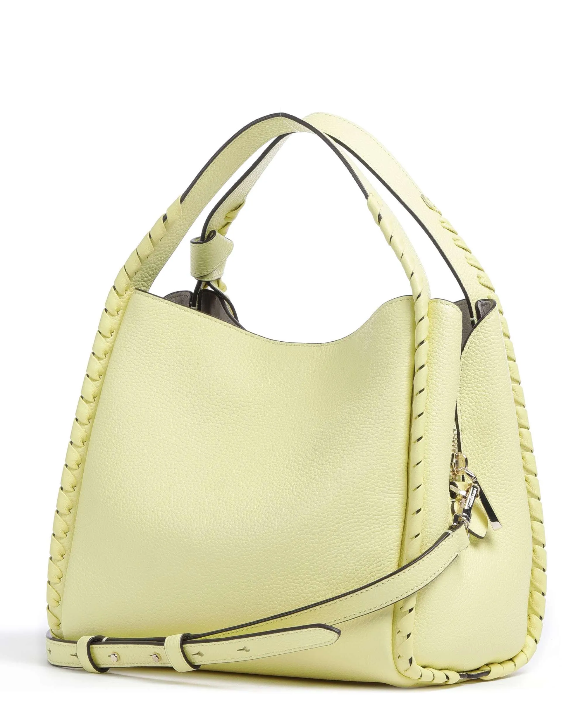  Kate Spade New York Knott Borsa a mano pelle granulata giallo  