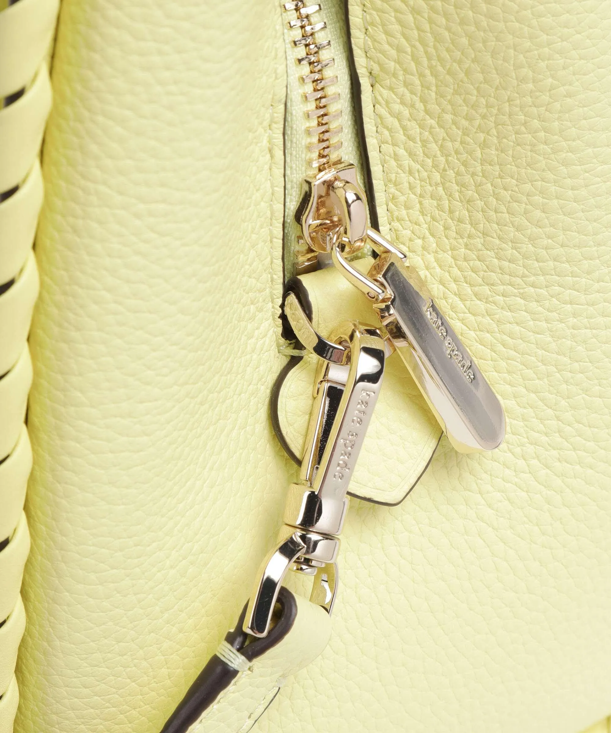  Kate Spade New York Knott Borsa a mano pelle granulata giallo  