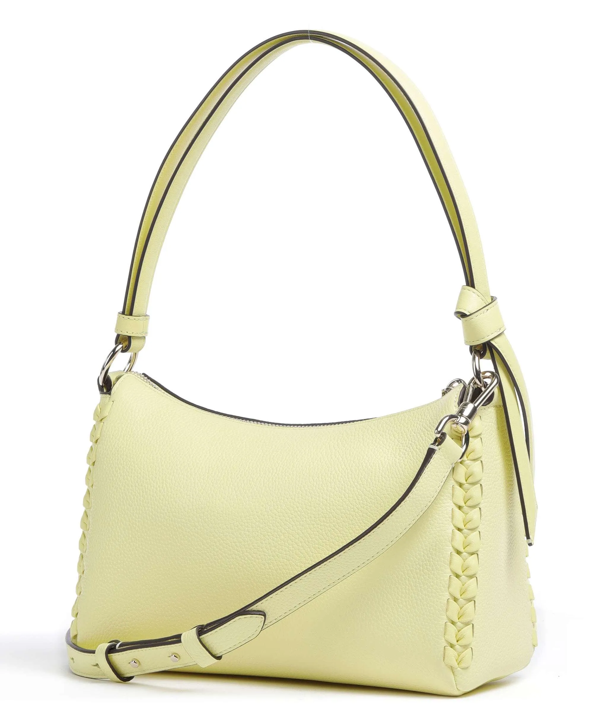  Kate Spade New York Knott Borsa a spalla pelle granulata giallo  