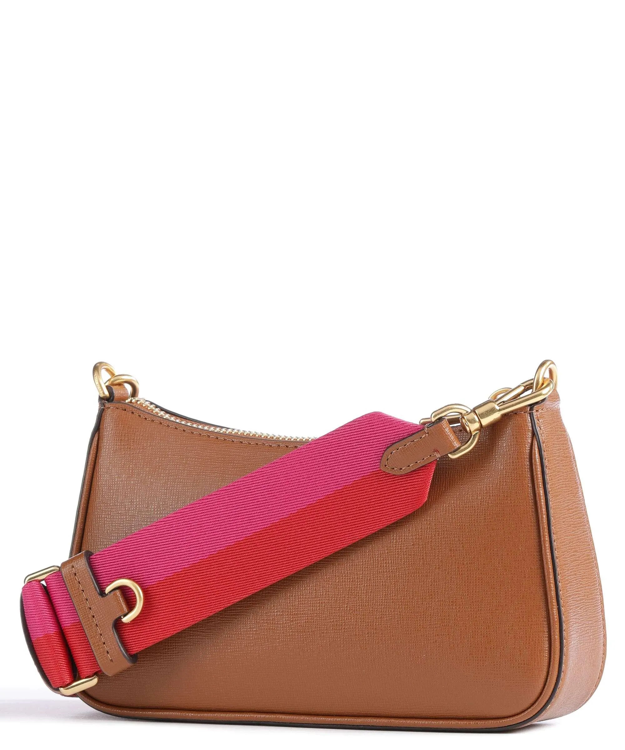  Kate Spade New York Morgan Double Up Borsa a tracolla tela, pelle granulata marrone  