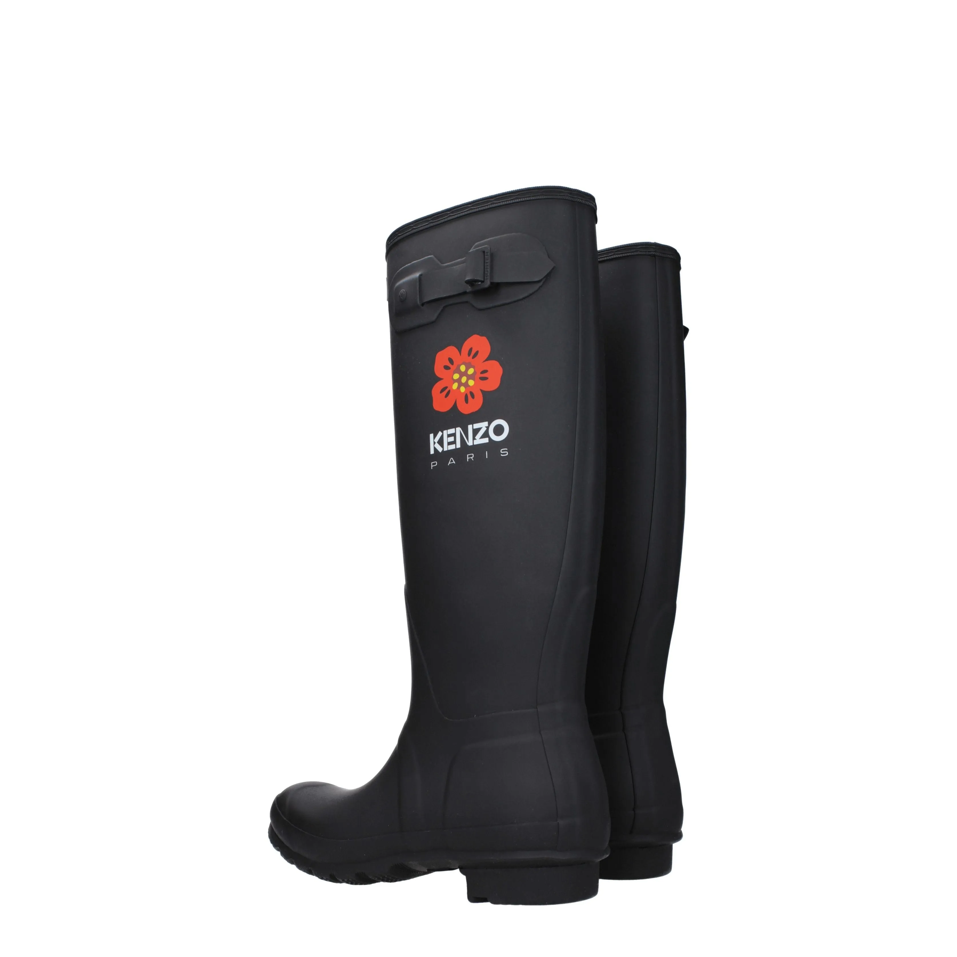 Kenzo Stivali Hunter Donna Gomma Nero