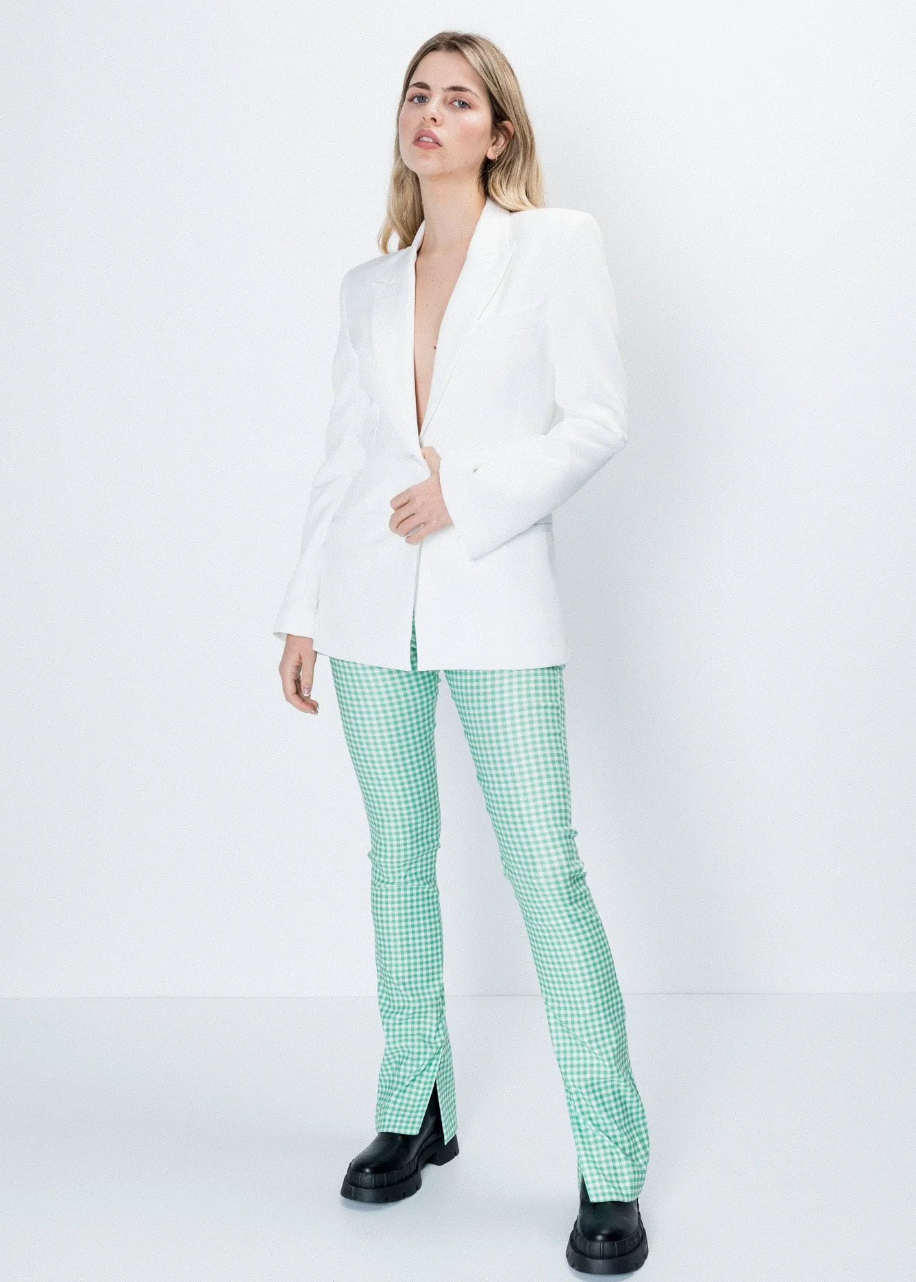 Legging flare cuadro vichy