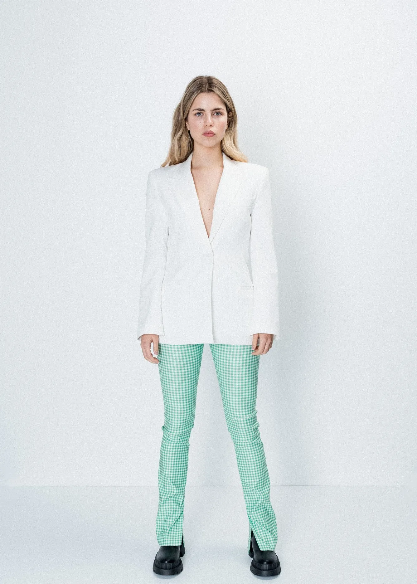 Legging flare cuadro vichy