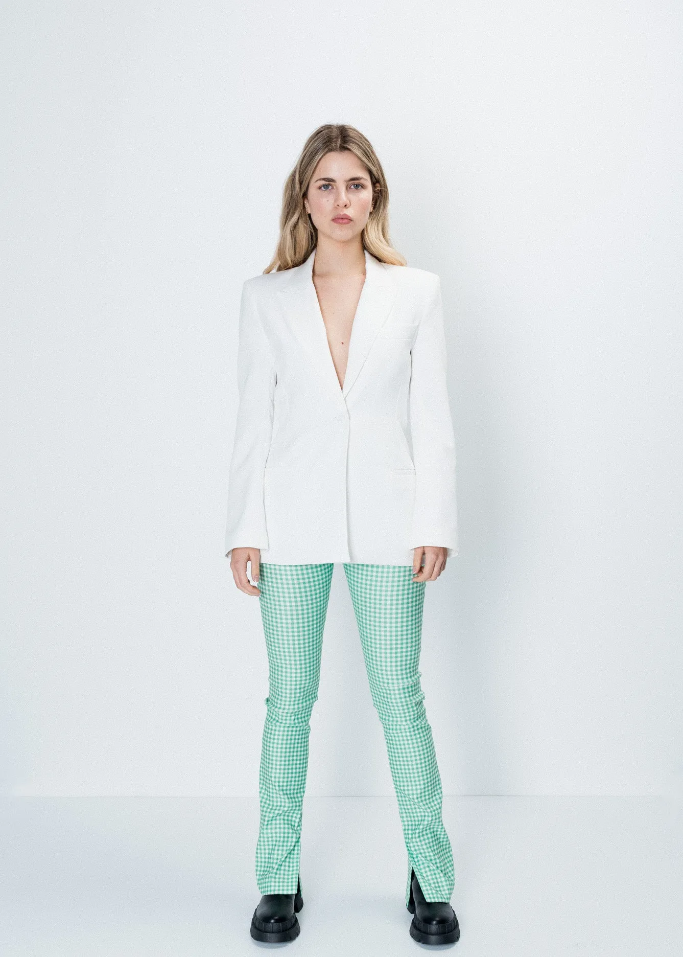 Legging flare cuadro vichy