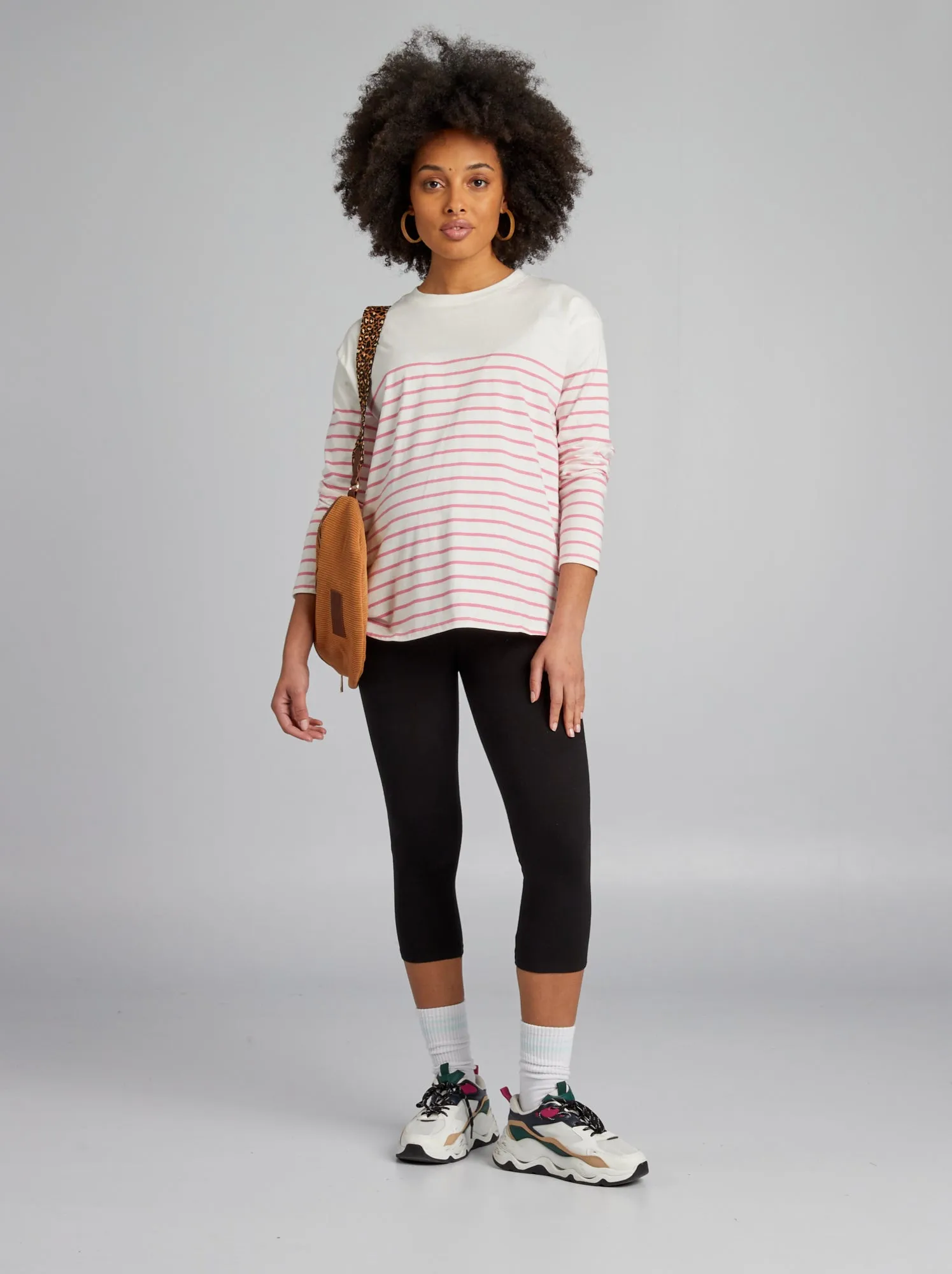 Leggings corti premaman - nero