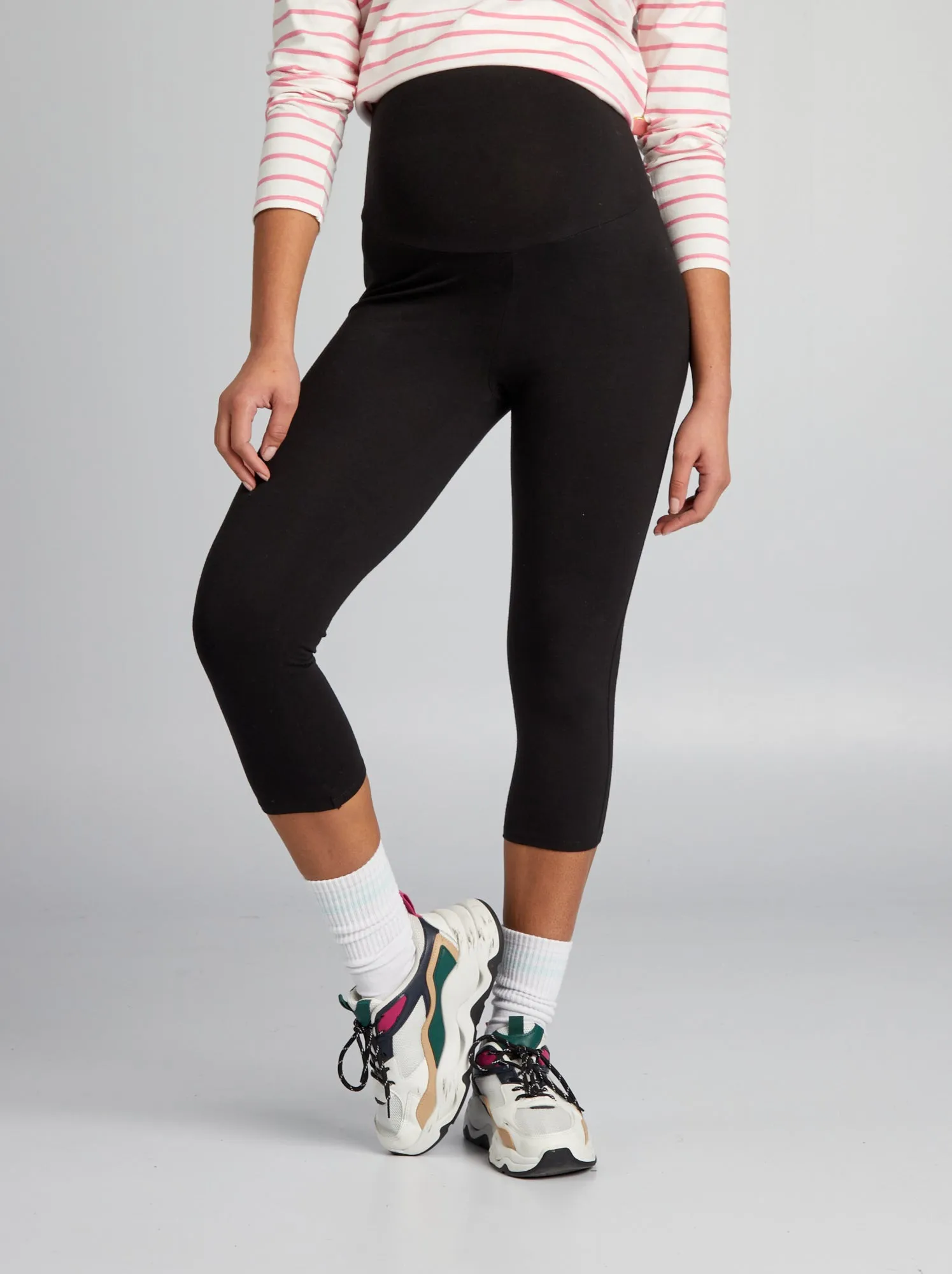 Leggings corti premaman - nero