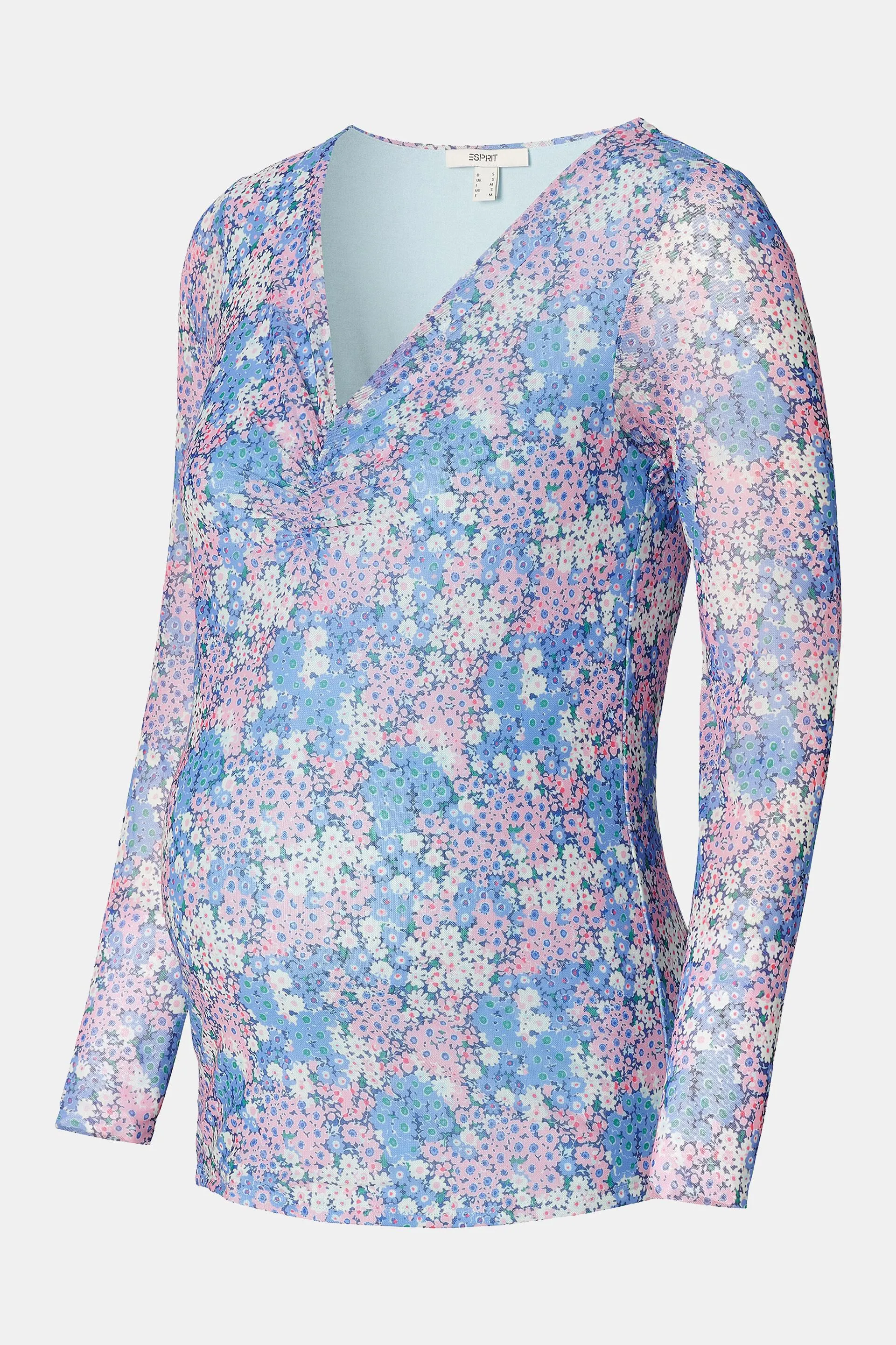 Maglia a fiori a manica lunga