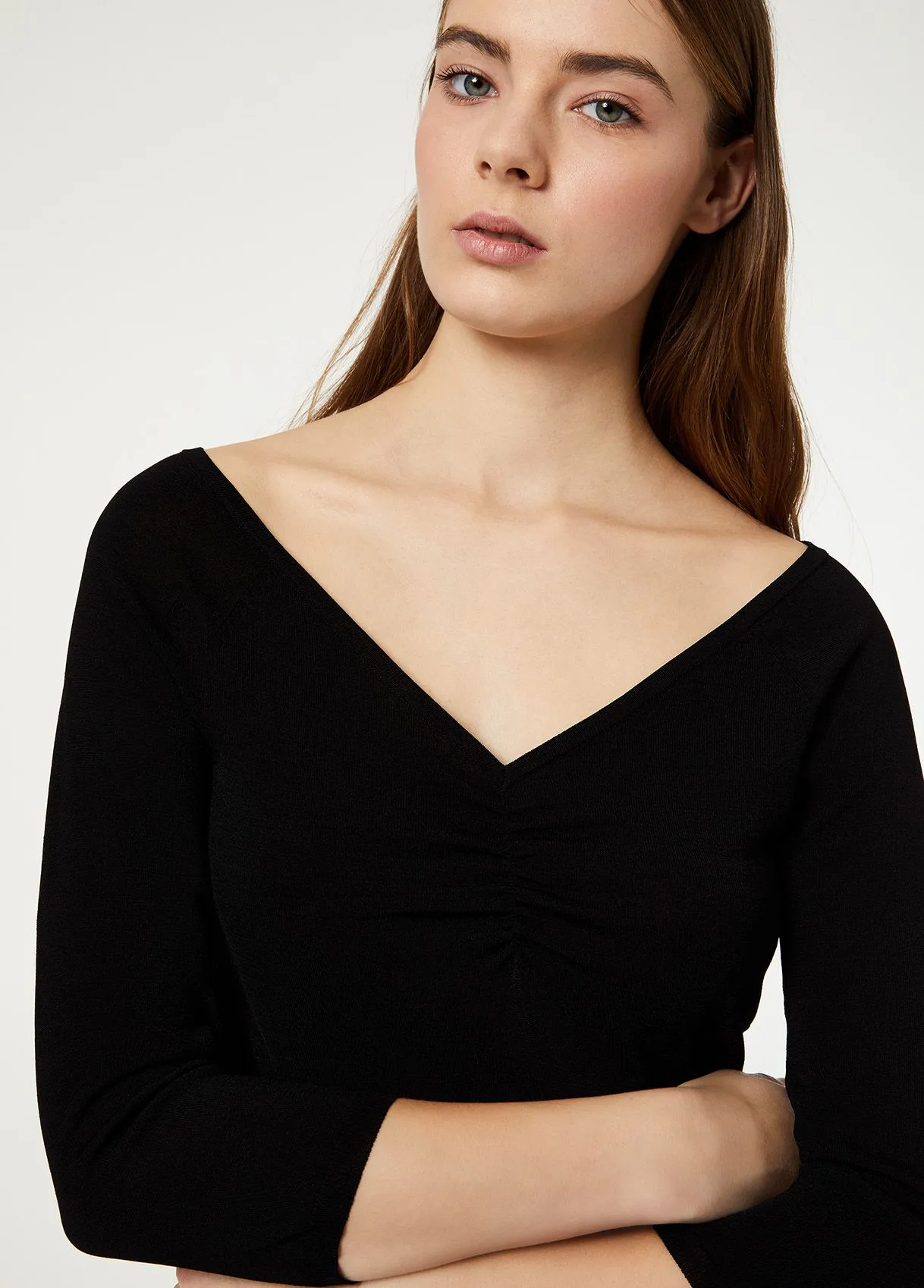 Maglia con arriccio