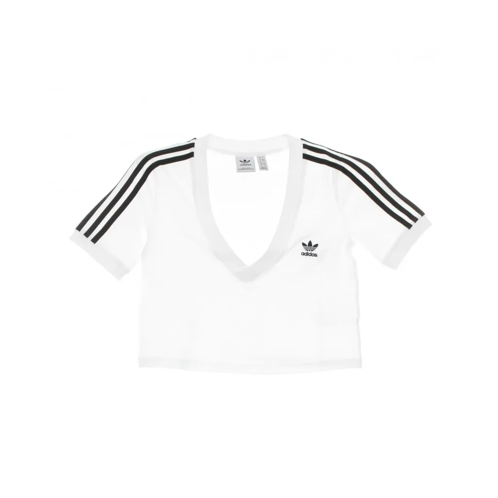 maglietta corta donna adicolor classic cropped tee WHITE