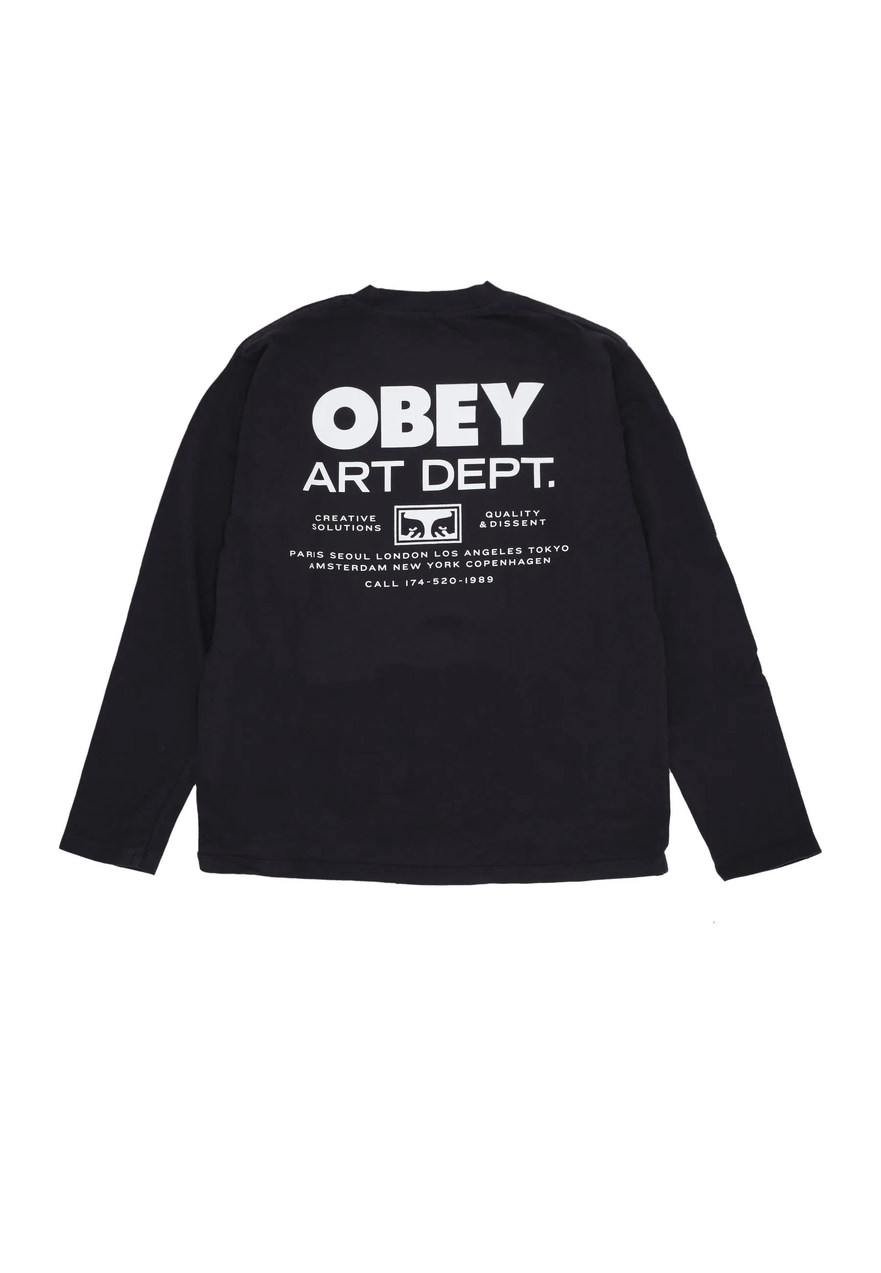 Maglietta Manica Lunga Donna Creative Solutions L/s Tee Pigment Black