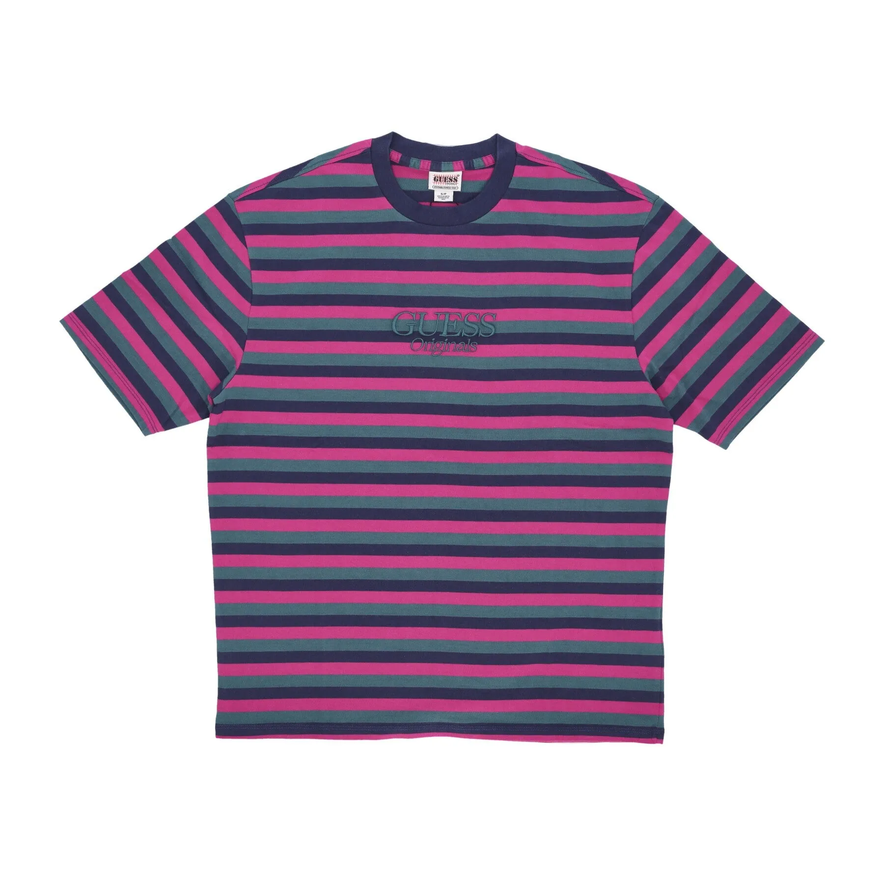 Maglietta Uomo Go Horizontal Stripe Tee Cave Blue Multi