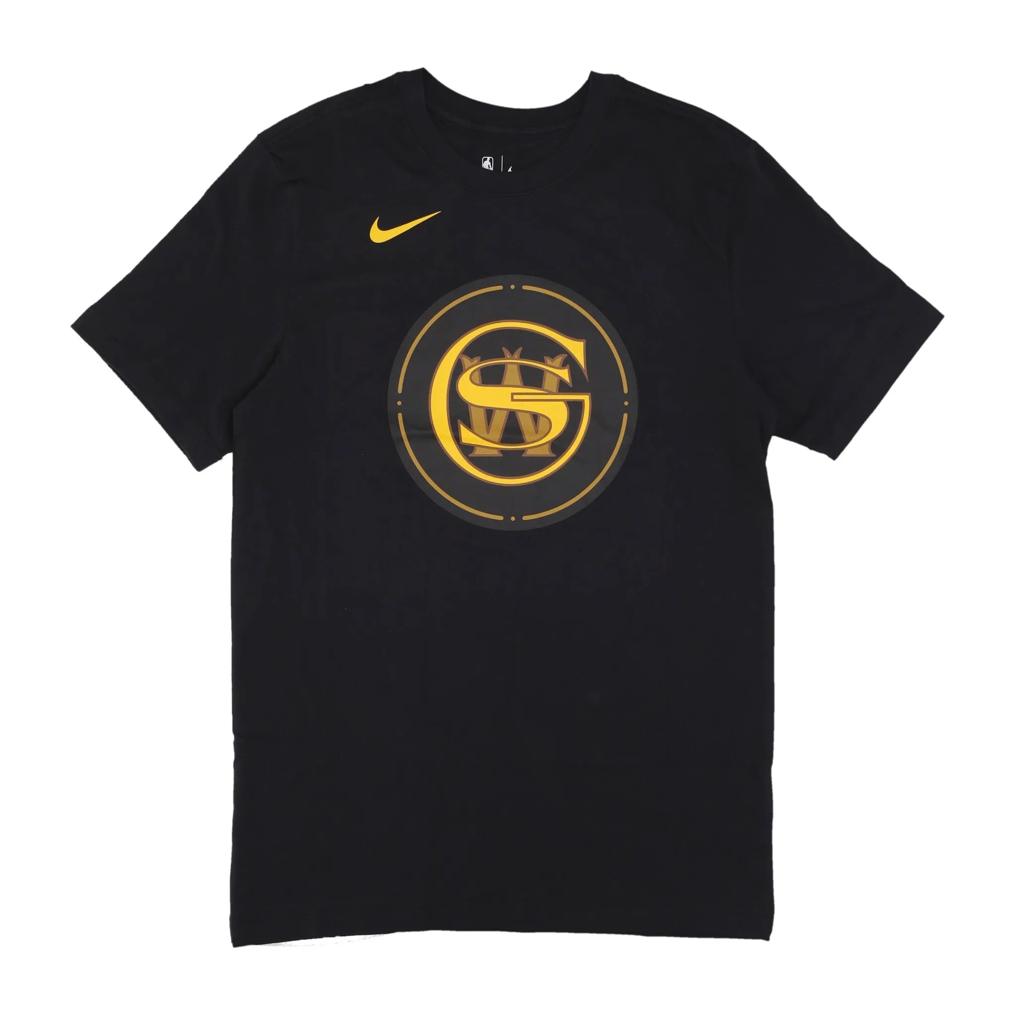 Maglietta Uomo Nba City Edition Essential Logo Tee Golwar Black