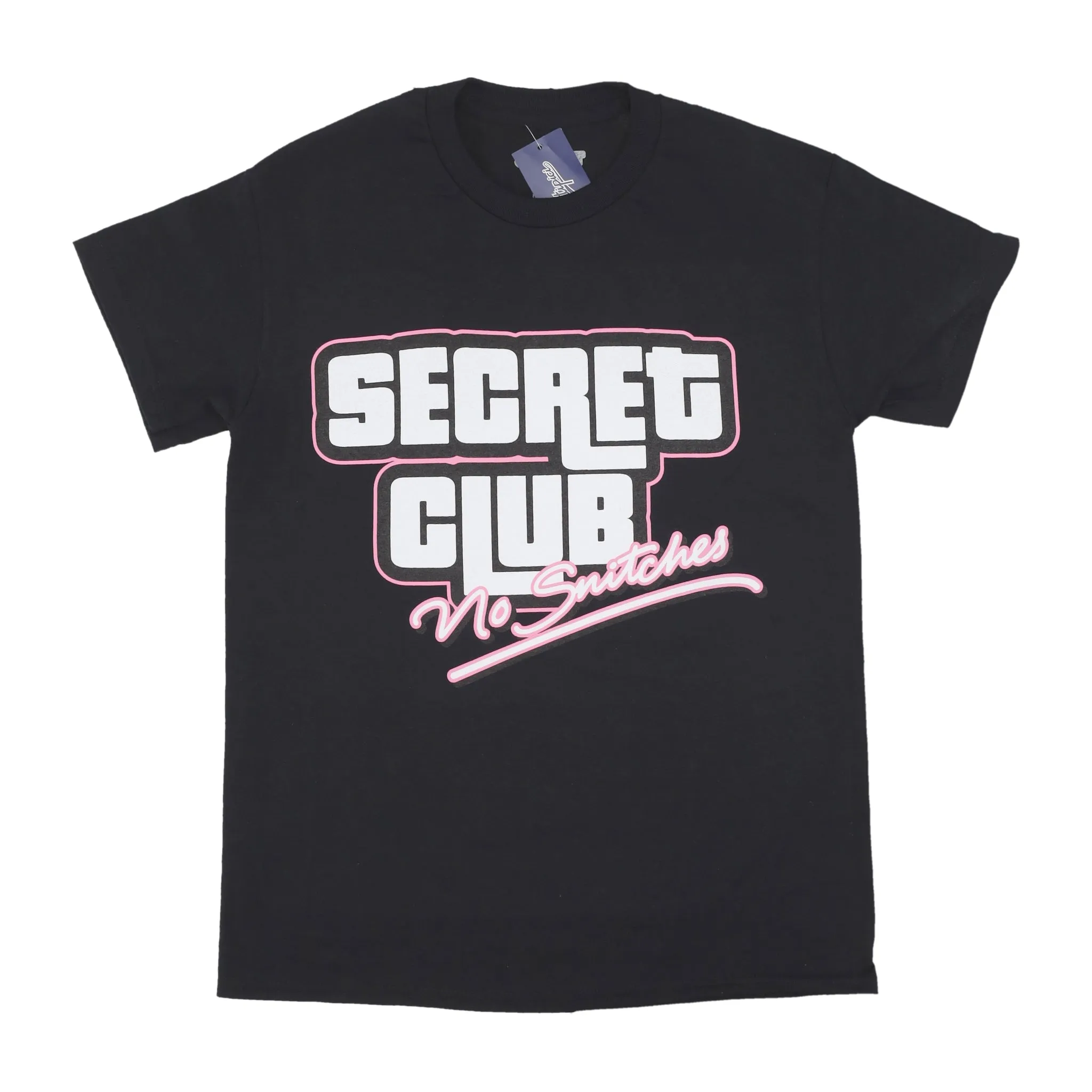 Maglietta Uomo Secret Club No Snitches Tee Black