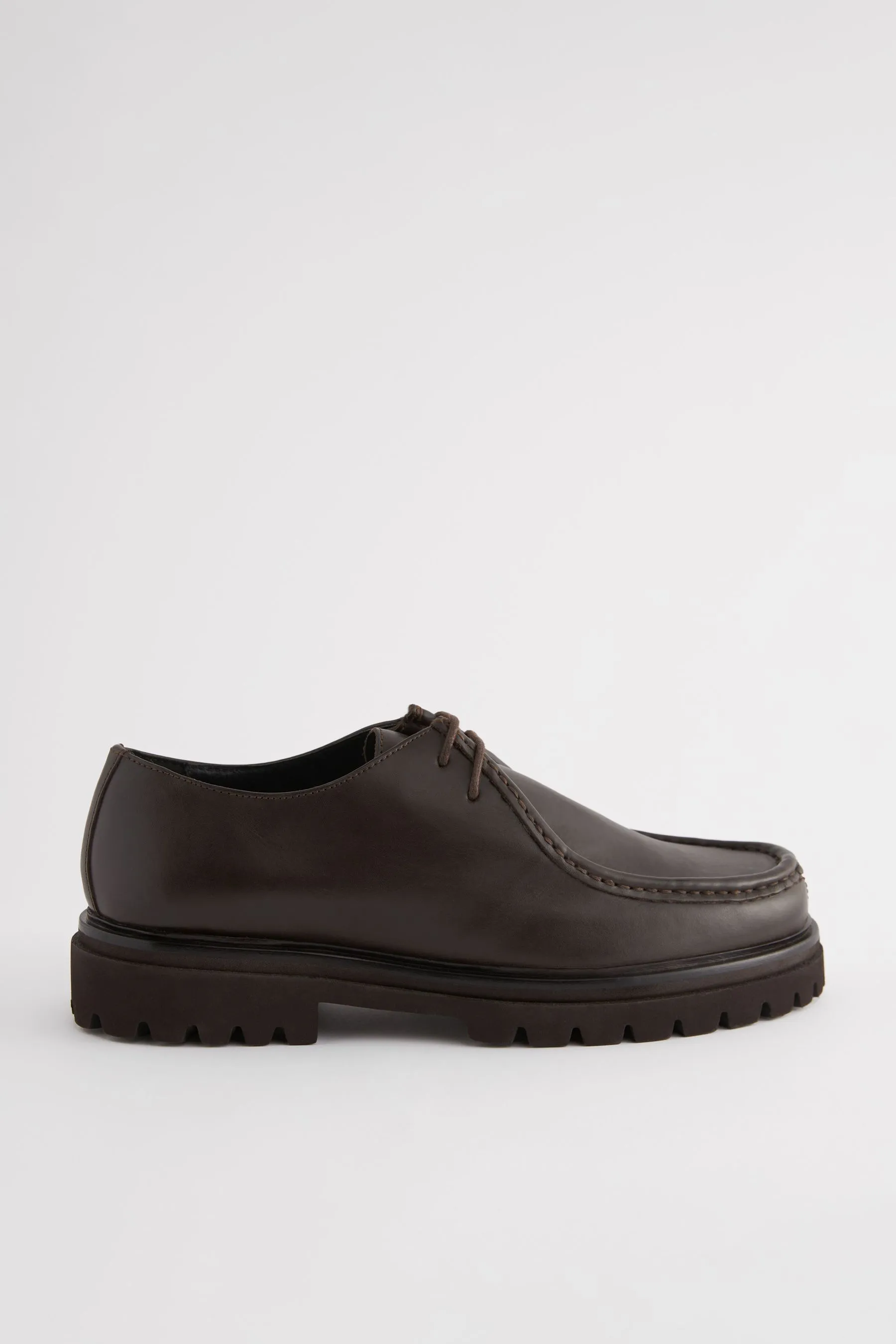 Marrone  - EDIT - Scarpe con punta smussata in pelle