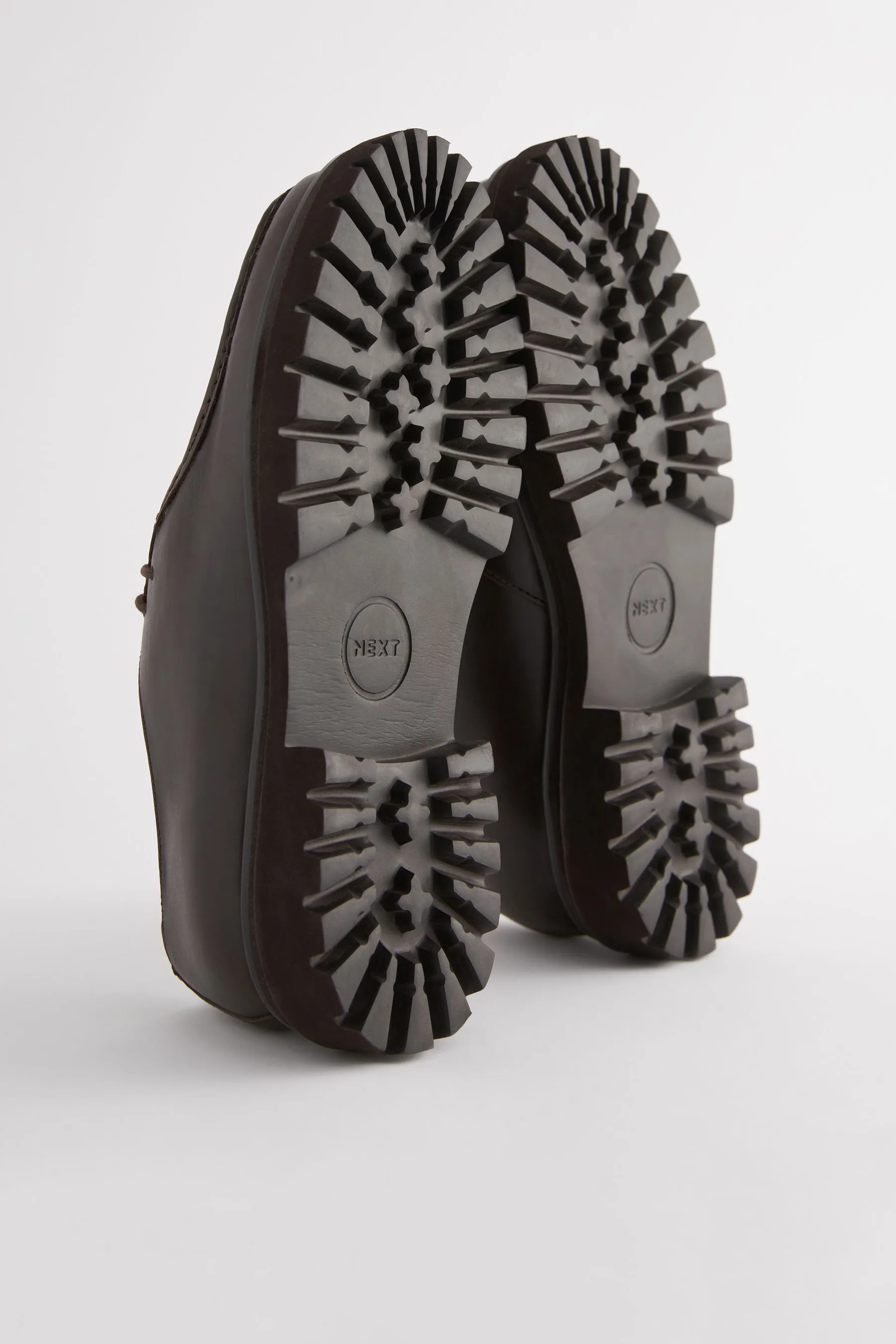 Marrone  - EDIT - Scarpe con punta smussata in pelle