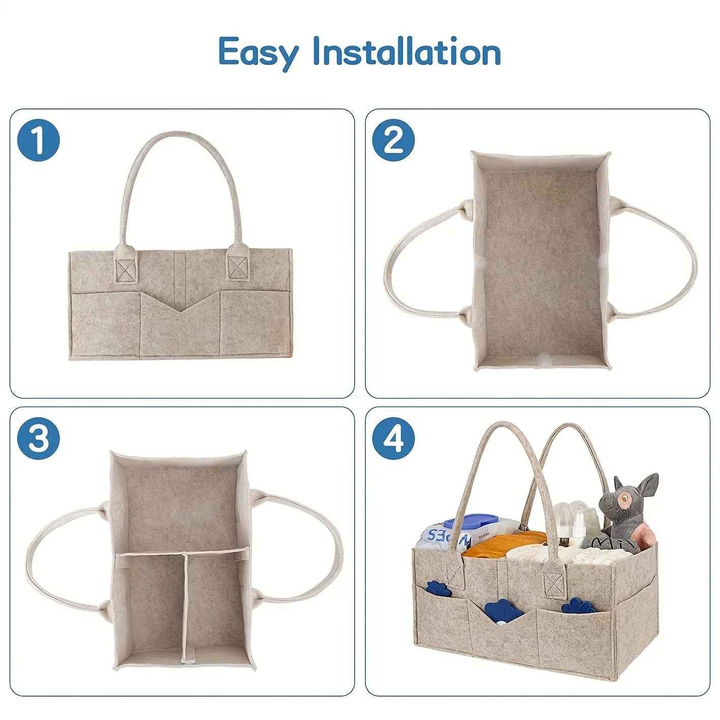 Massimizza il tuo fasciatoio con questo adorabile organizer per pannolini per neonati e ragazze! , Regalo di Natale del Giorno d