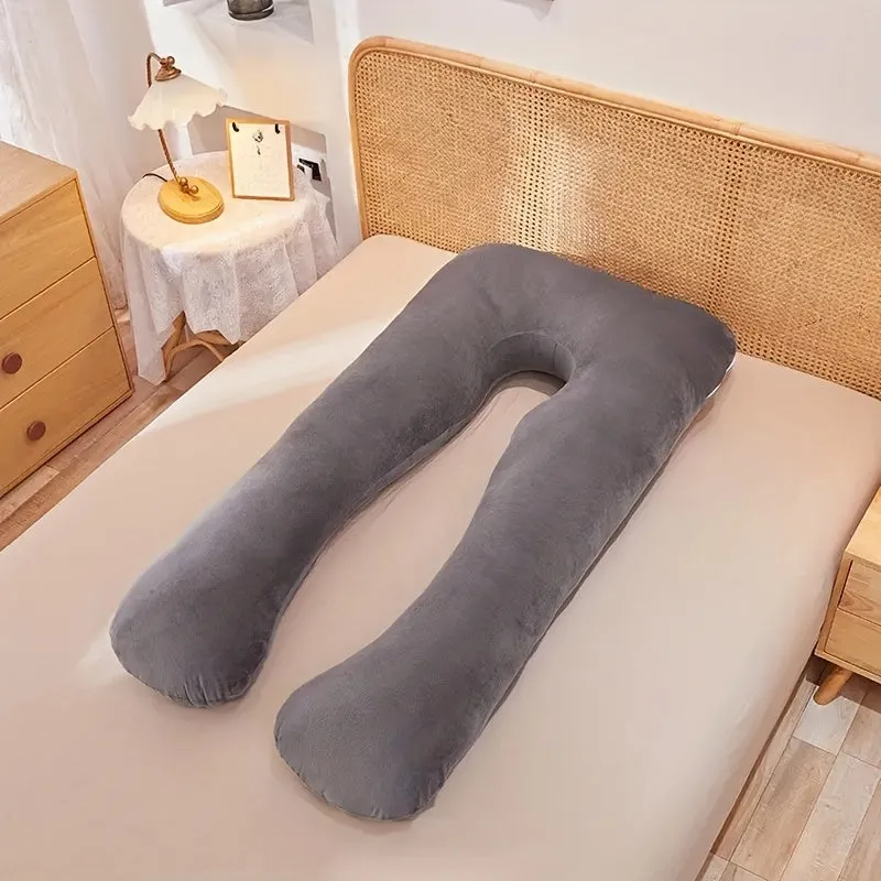 Massimo comfort per le future mamme - Fascia per cuscino per gravidanza a forma di U con supporto multifunzionale per la vita, r