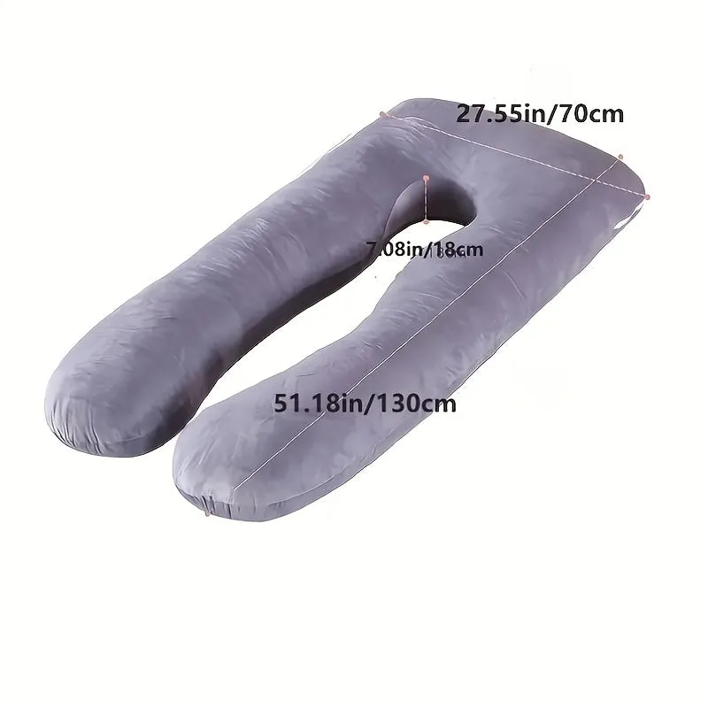 Massimo comfort per le future mamme - Fascia per cuscino per gravidanza a forma di U con supporto multifunzionale per la vita, r
