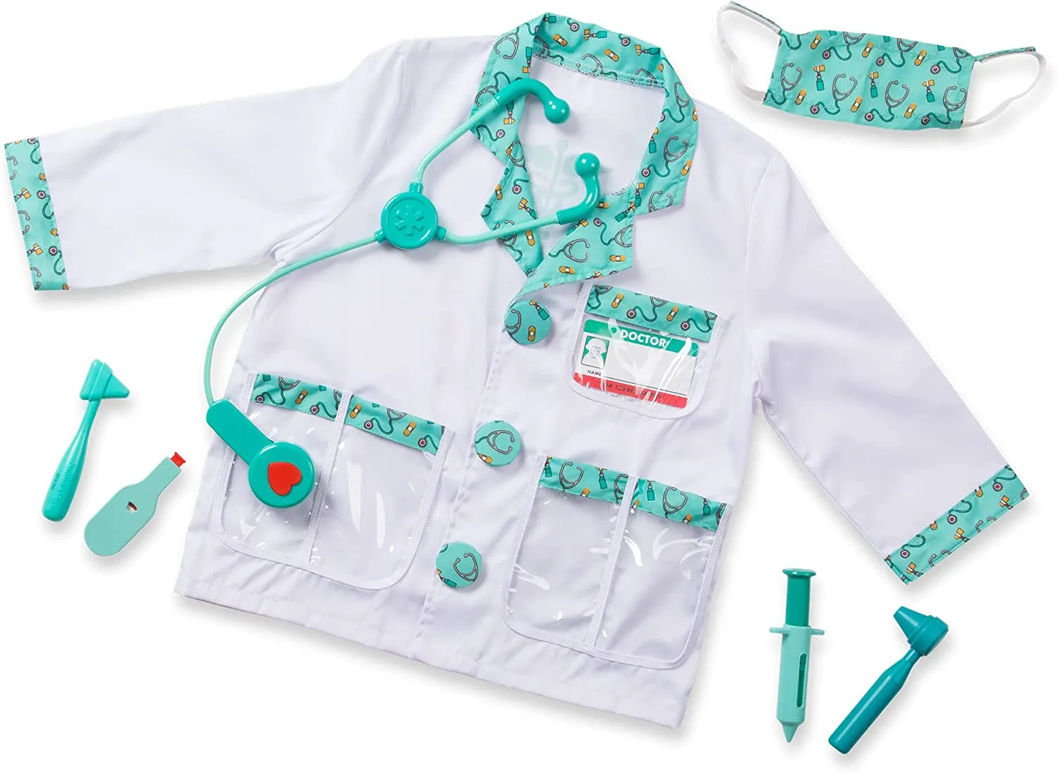 Melissa & Doug Giocattoli per giochi di ruolo costume da pompiere | Costumi per Halloween e Carnevale per bambini e bimbi piccol