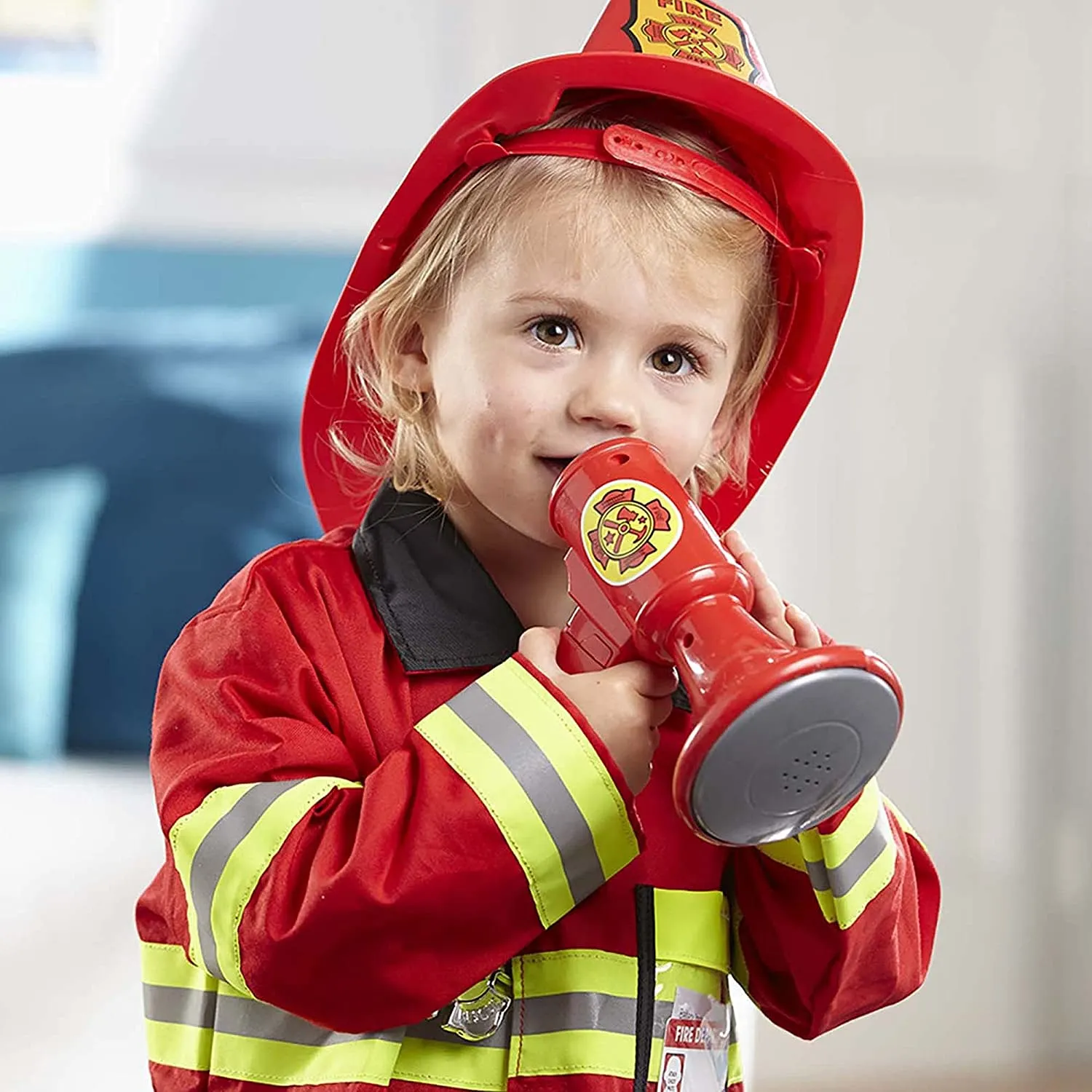 Melissa & Doug Giocattoli per giochi di ruolo costume da pompiere | Costumi per Halloween e Carnevale per bambini e bimbi piccol