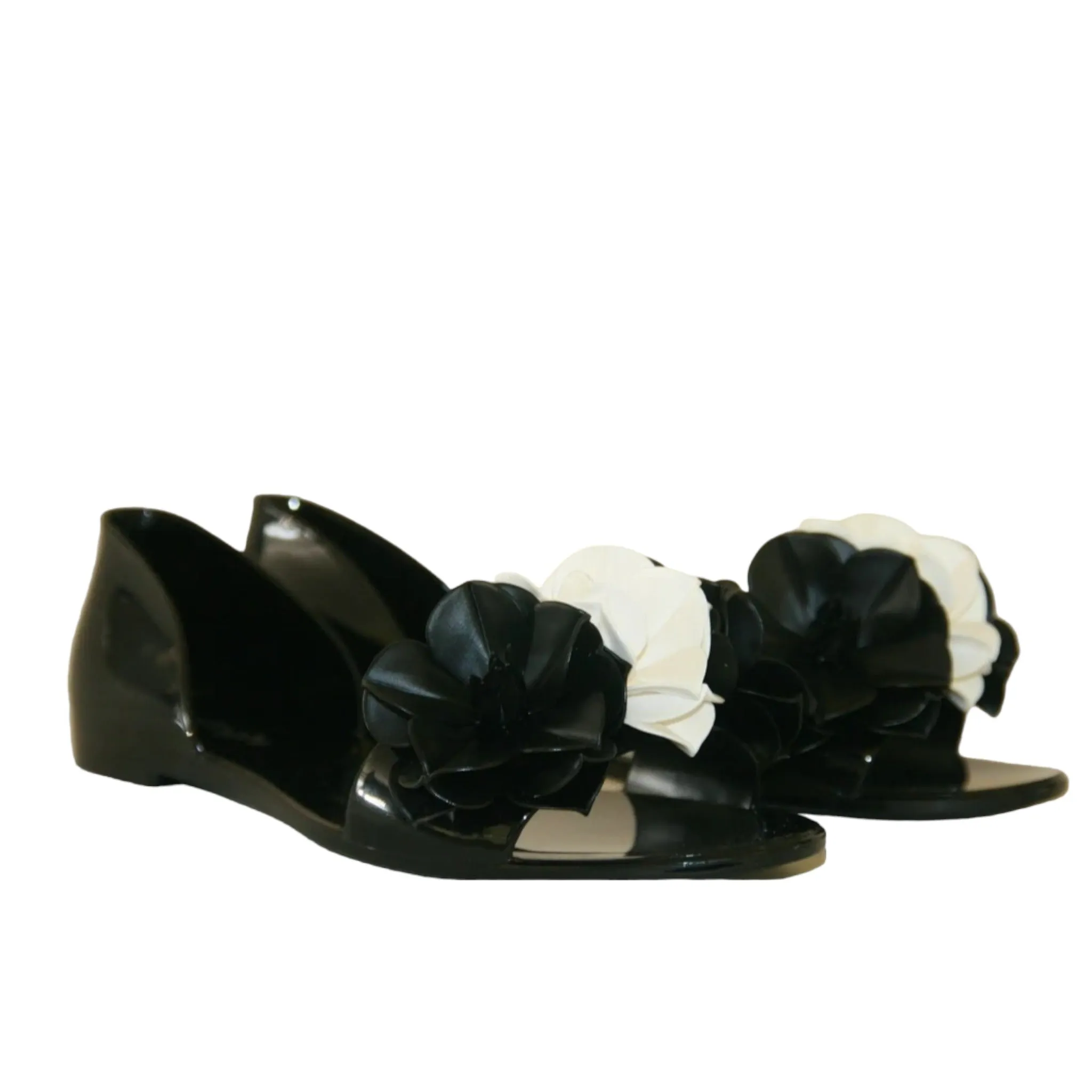 MENGHI BALLERINA SPUNTATA POLIURETANO BLACK CAMELIE  ART.59