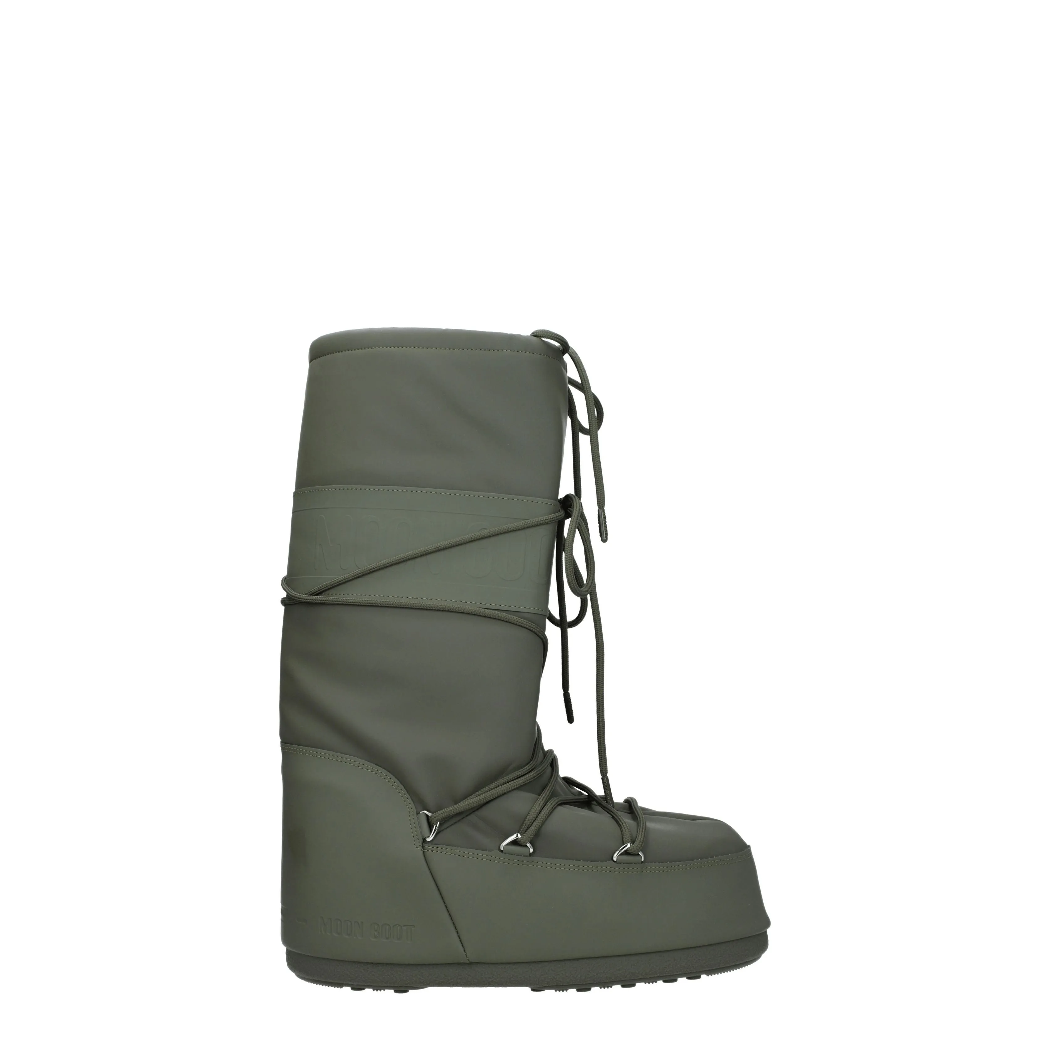 Moon Boot Stivali Icon rubber Uomo Tessuto Verde/Cachi