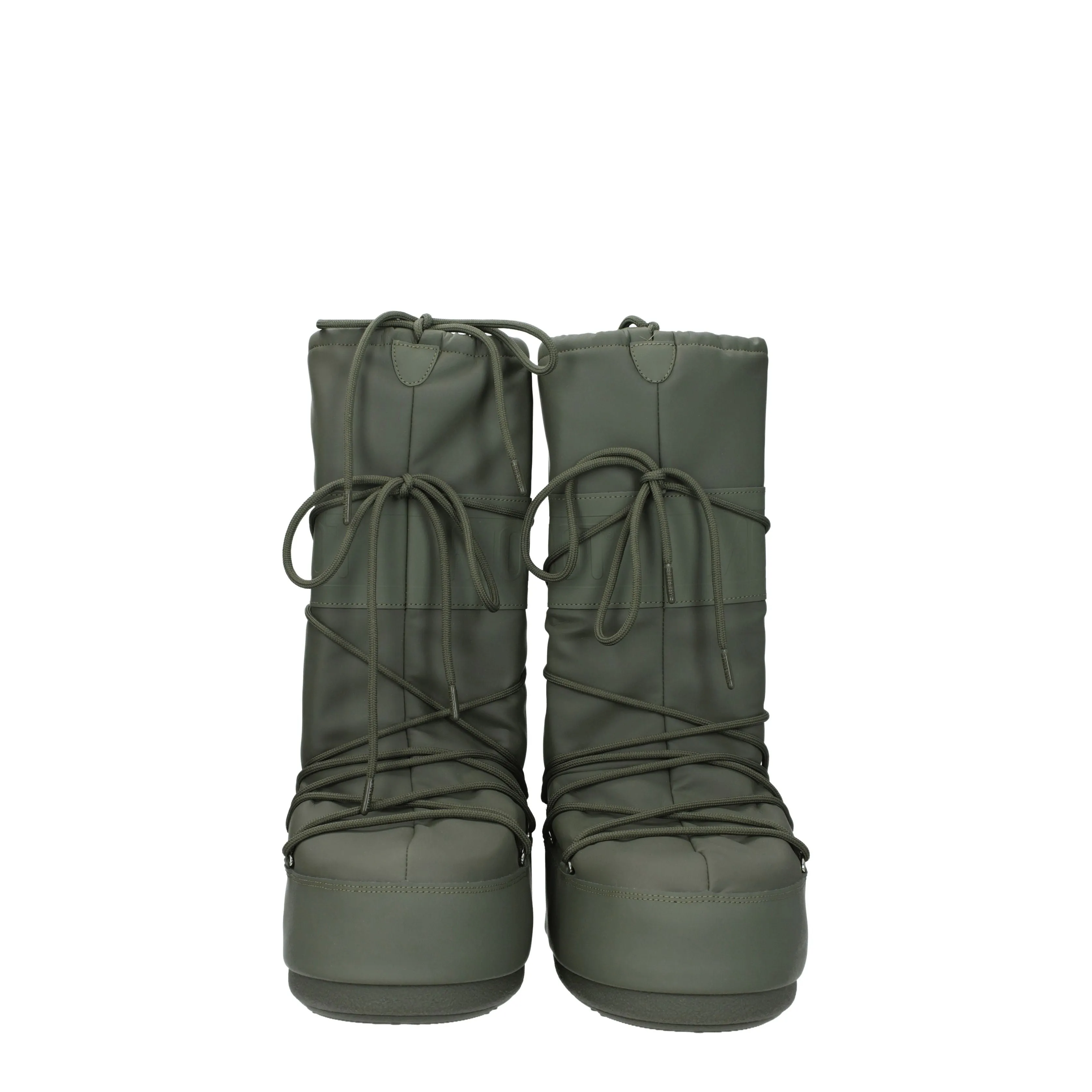 Moon Boot Stivali Icon rubber Uomo Tessuto Verde/Cachi