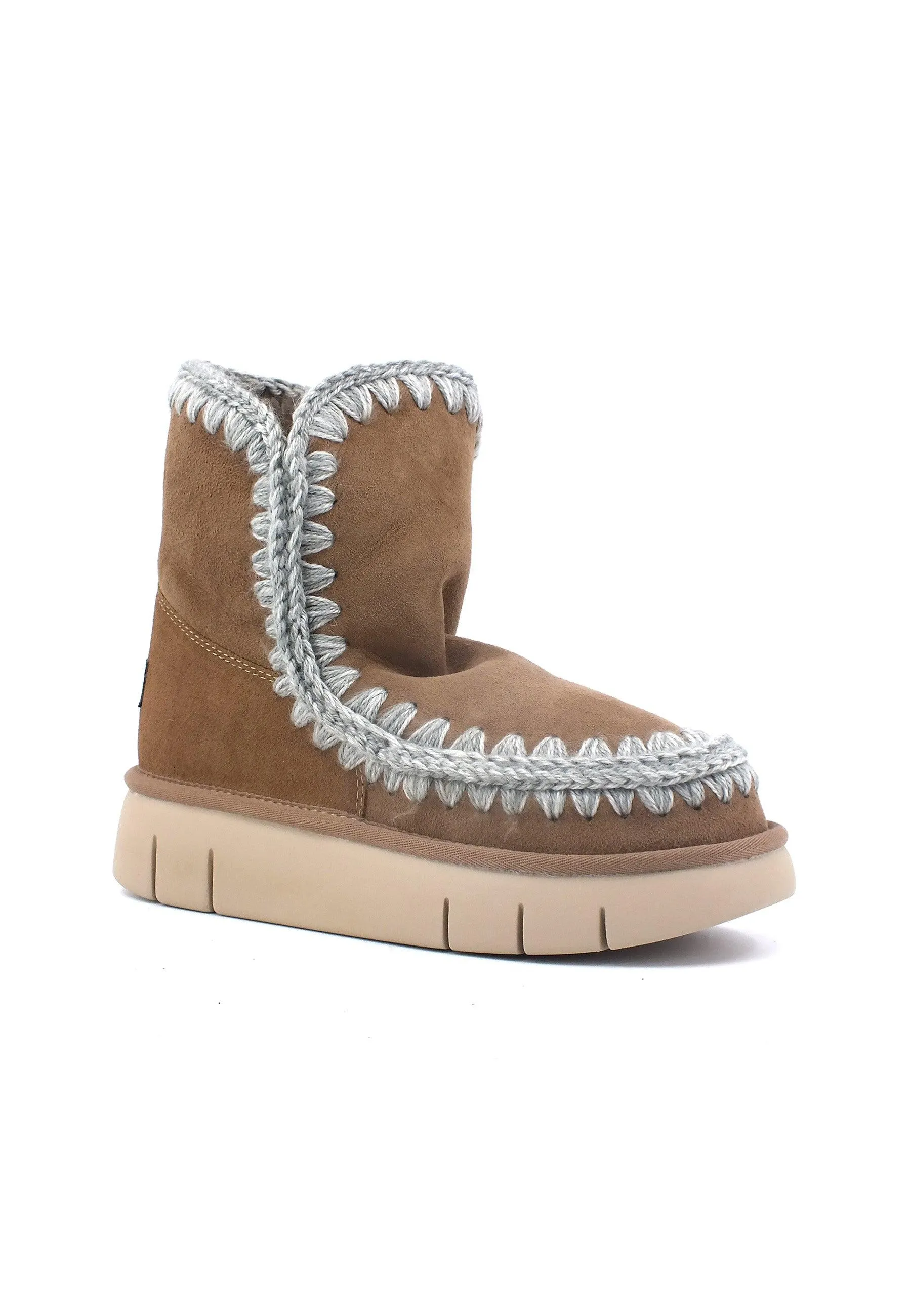 MOU Eskimo Bounce Stivaletto Pelo Donna Dark Stone Marrone MU.FW531002A